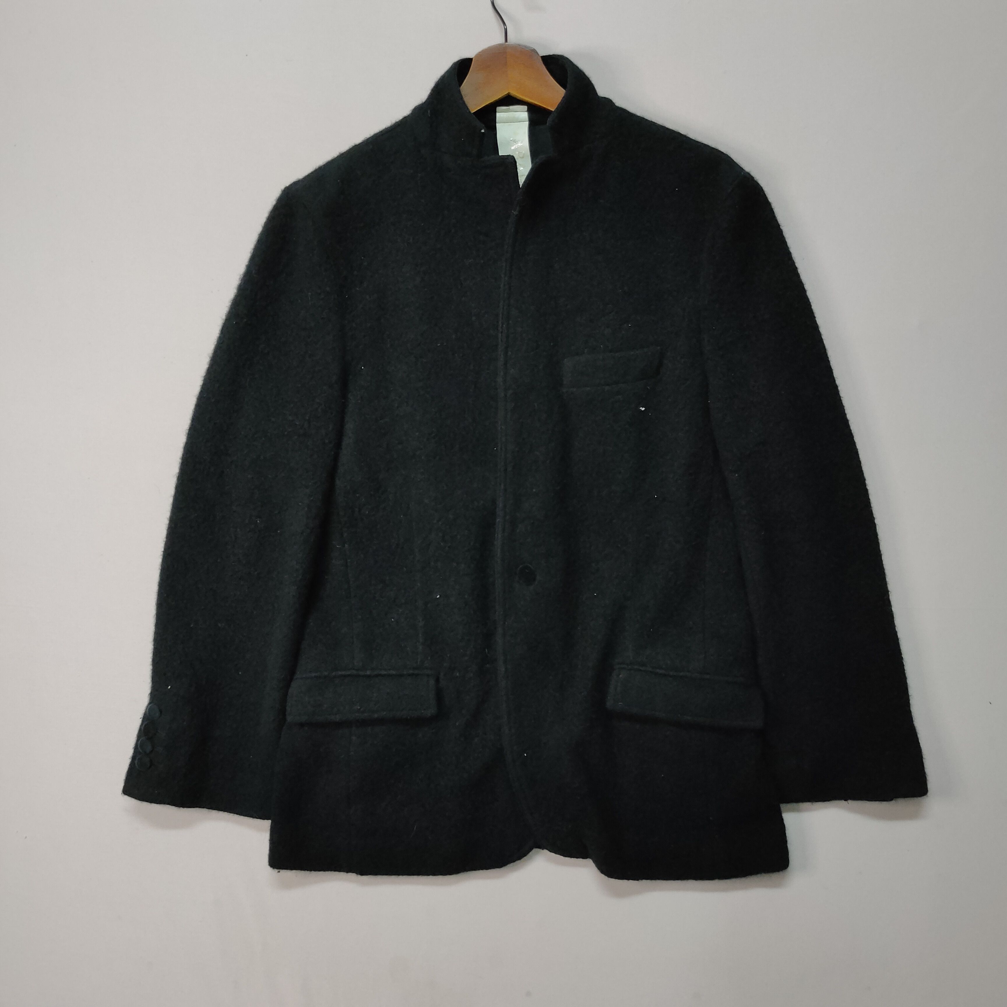 image of Vintage Abahouse Tokyo Wool Jacket And Coat in Black, Men's (Size Medium)