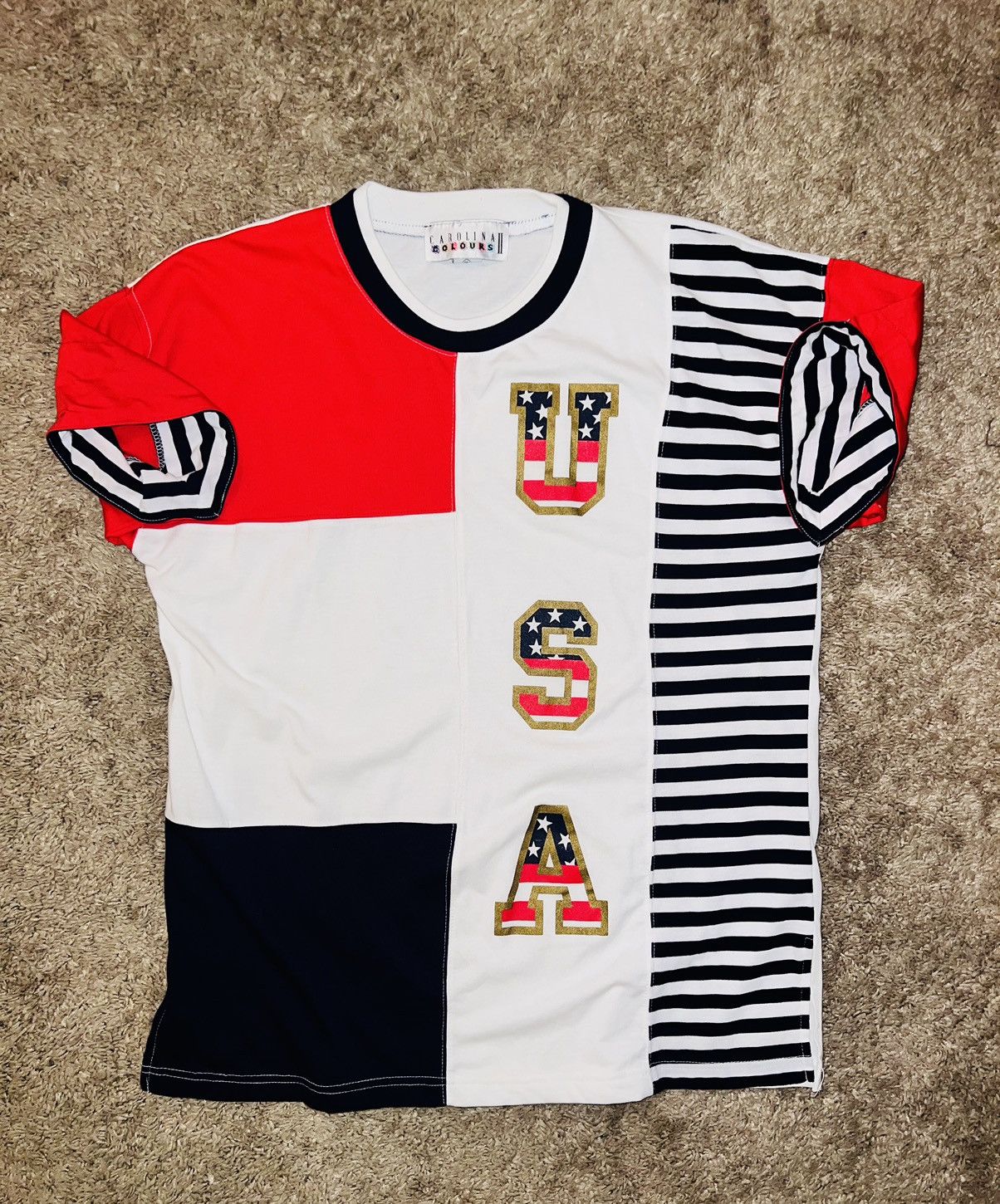 Vintage Vintage USA Stars and Stripes T-shirt Size US M / EU 48-50 / 2 - 4 Thumbnail