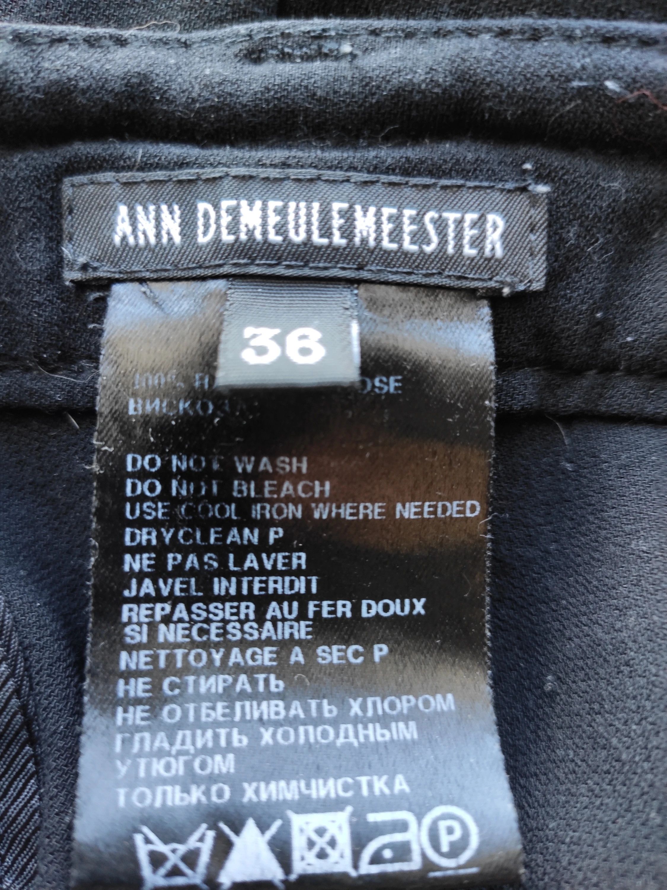 Ann Demeulemeester Buttoned lightweight pants.Like Uma Wang or Ziggy Chen Size US 27 - 4 Thumbnail