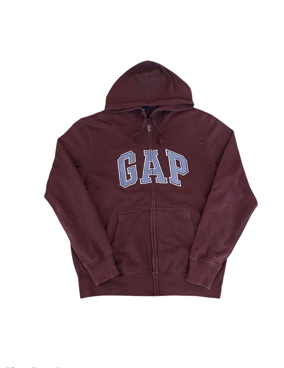 Gap Burgundy Gap Hoodie Vintage Size US M / EU 48-50 / 2 - 1 Thumbnail
