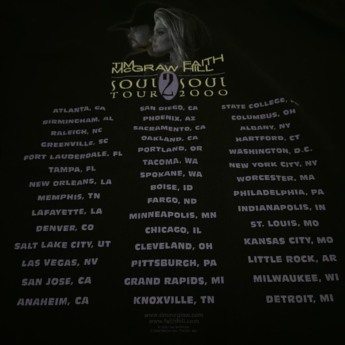 Band Tees Vintage faith hill tim mcgraw tshirt tour 2000 Size US XL / EU 56 / 4 - 4 Thumbnail
