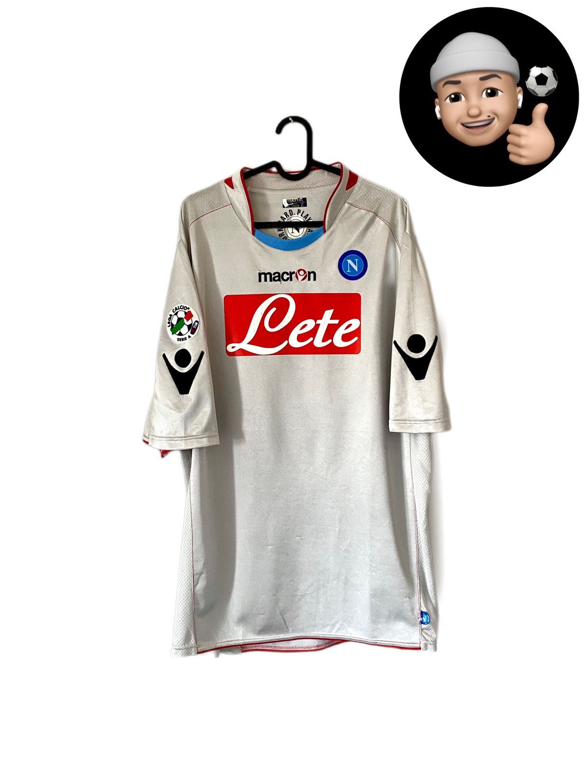 2009 2010 Napoli Macron Vintage Away Kit Soccer Jersey Shirt