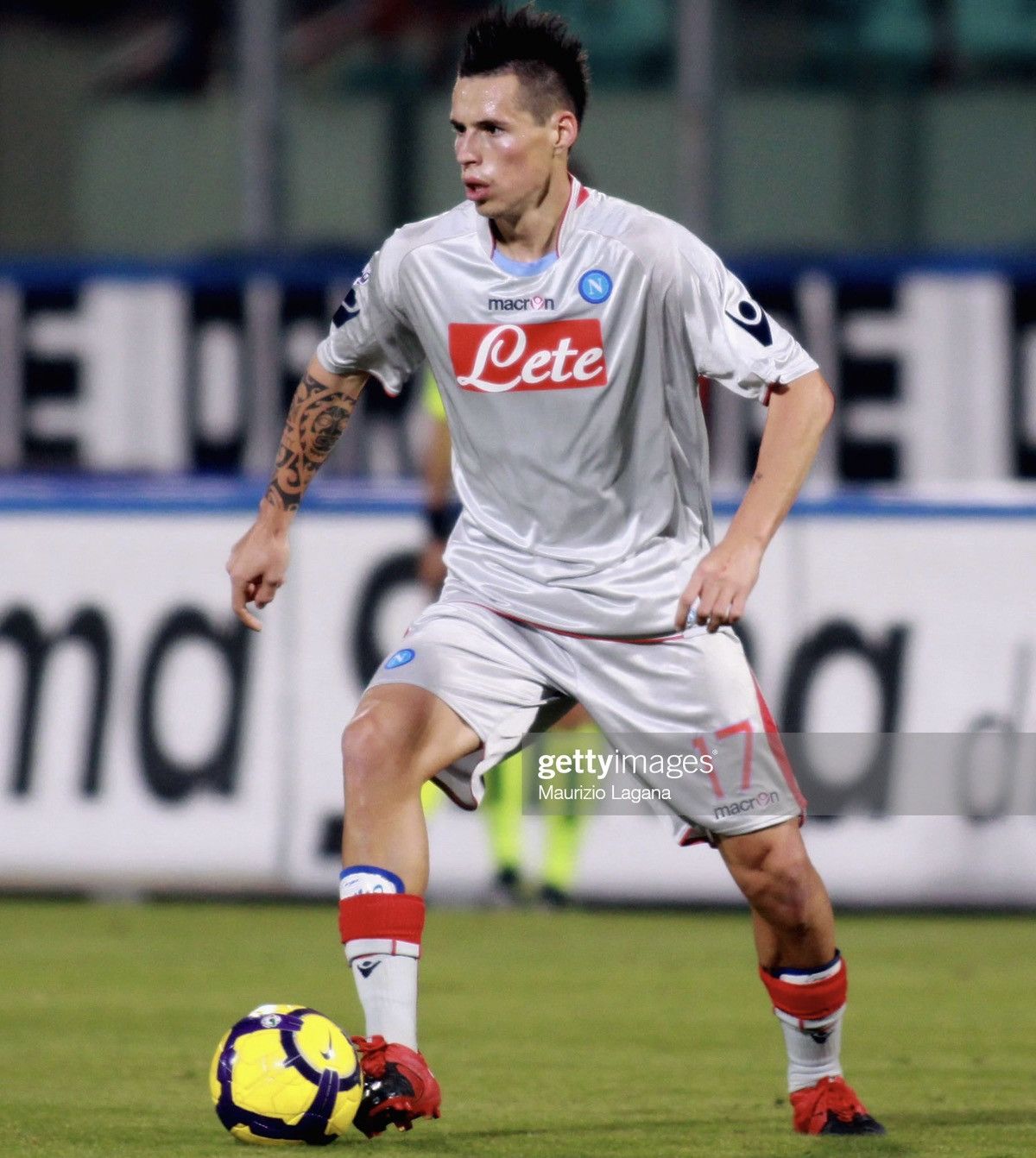 Macron × Vintage 2009 2010 Napoli Macron Vintage Away Kit Soccer Jersey Shirt Size US XL / EU 56 / 4 - 2 Thumbnail