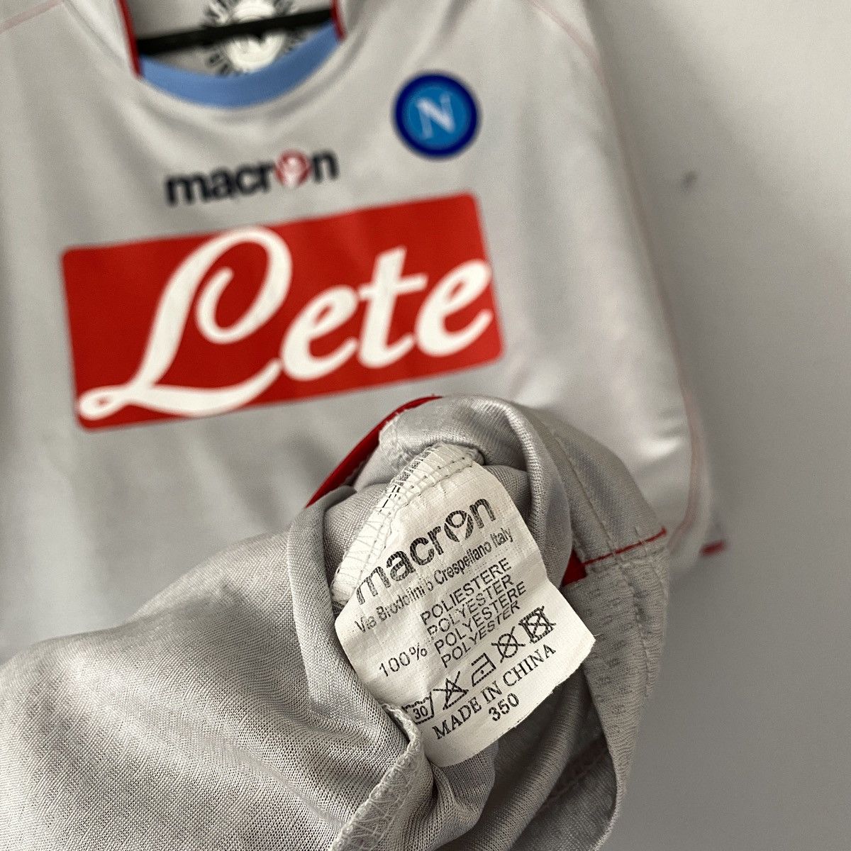 Macron × Vintage 2009 2010 Napoli Macron Vintage Away Kit Soccer Jersey Shirt Size US XL / EU 56 / 4 - 7 Thumbnail