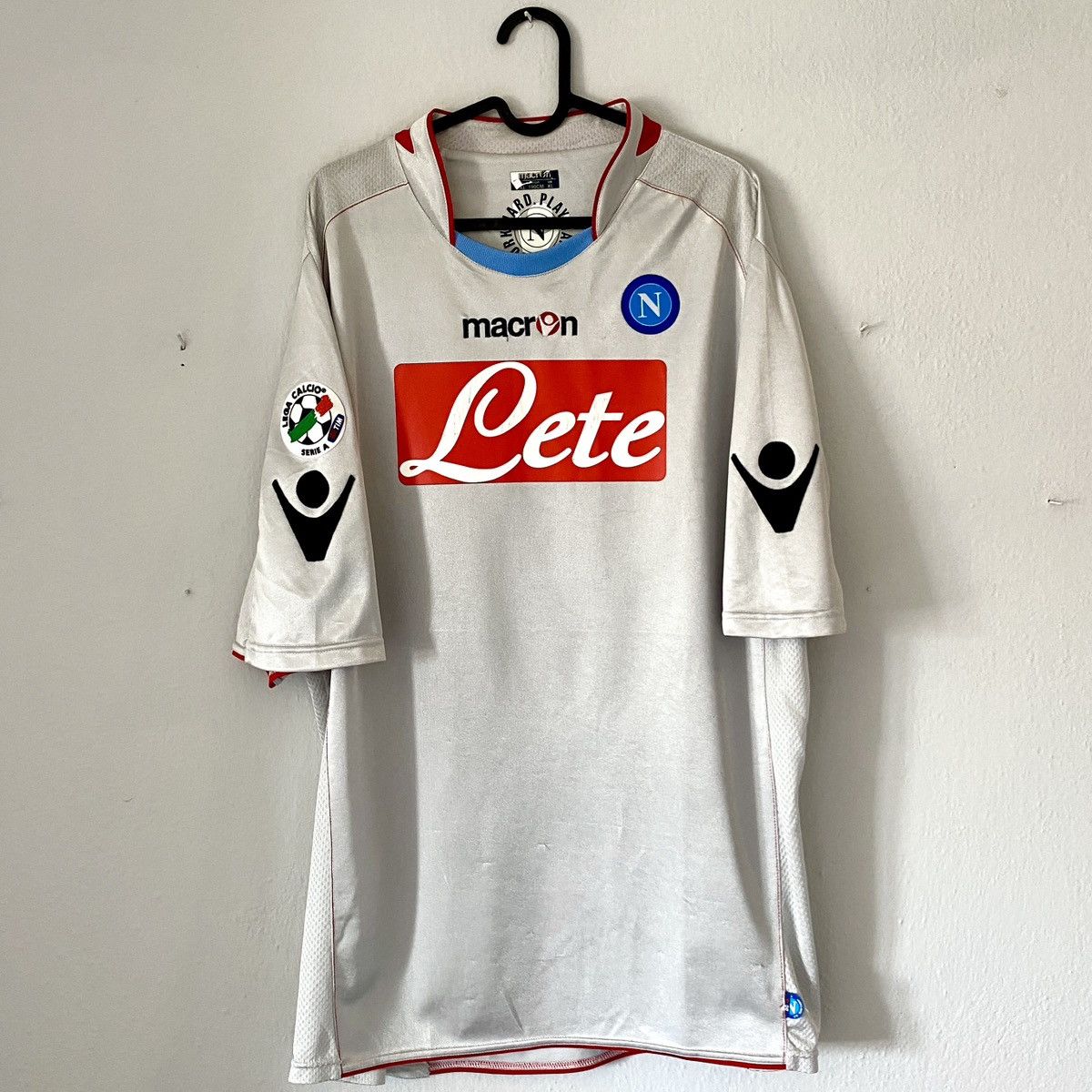 Macron × Vintage 2009 2010 Napoli Macron Vintage Away Kit Soccer Jersey Shirt Size US XL / EU 56 / 4 - 3 Thumbnail