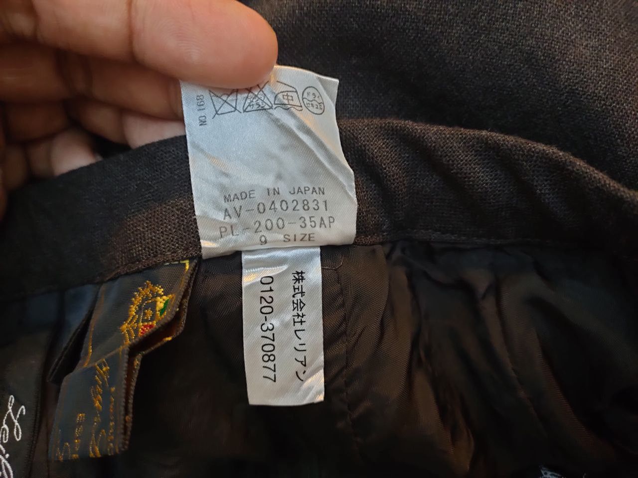 Japanese Brand Loro Piana X Leilian Wool Pant Size 26" / US 2 / IT 38 - 4 Thumbnail