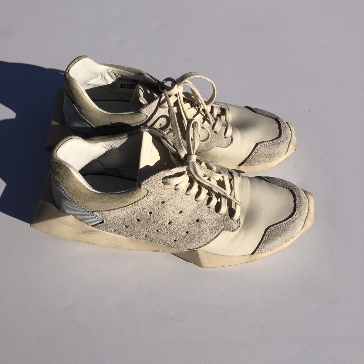 Adidas Rick Owens Adidas Tech Runner Grey/White Size US 5.5 Men Size US 5.5 / EU 38 - 5 Thumbnail
