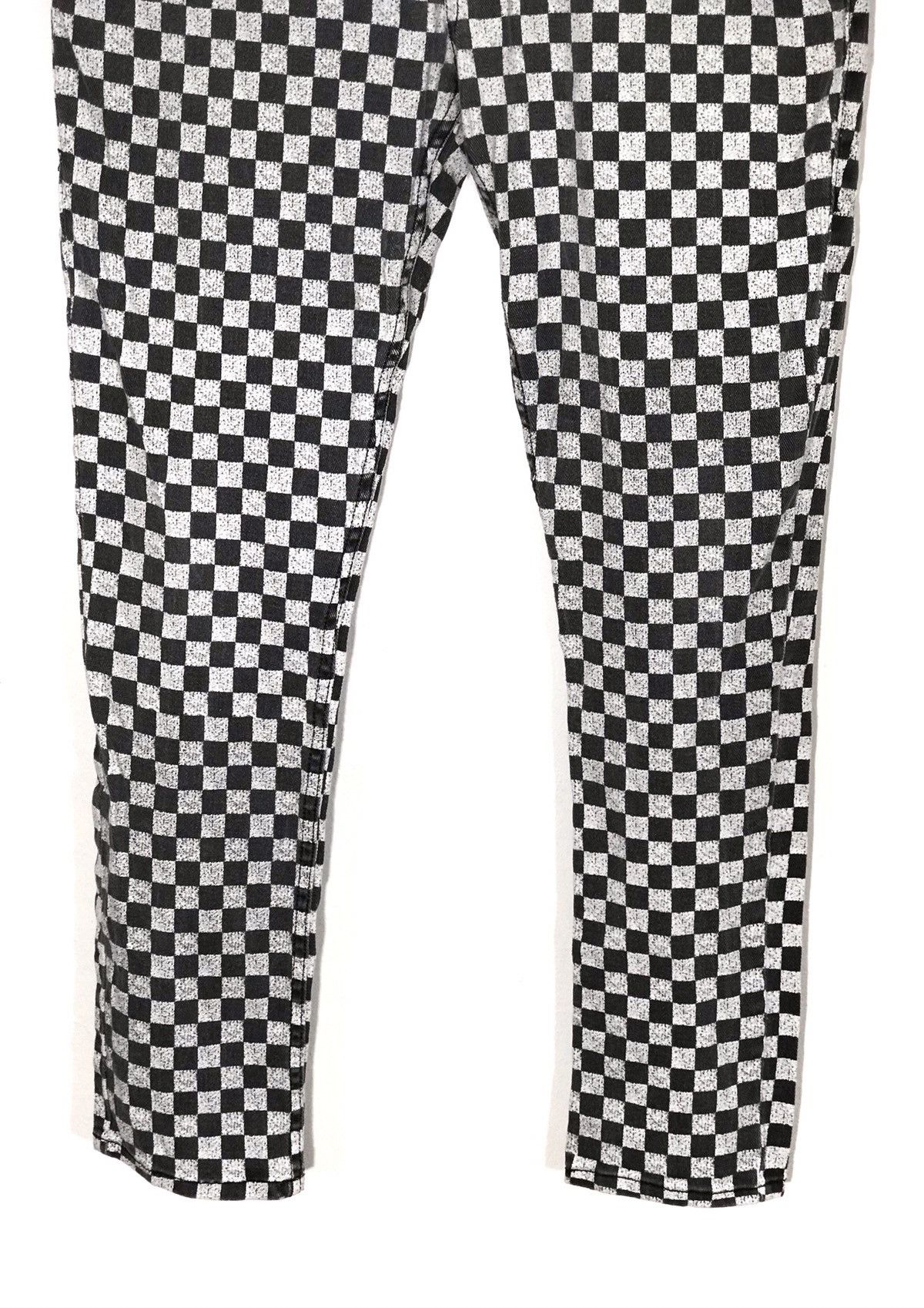 Japanese Brand Social Collision Plaid Design Stretched Skinny Jeans Size US 38 / EU 54 - 4 Thumbnail