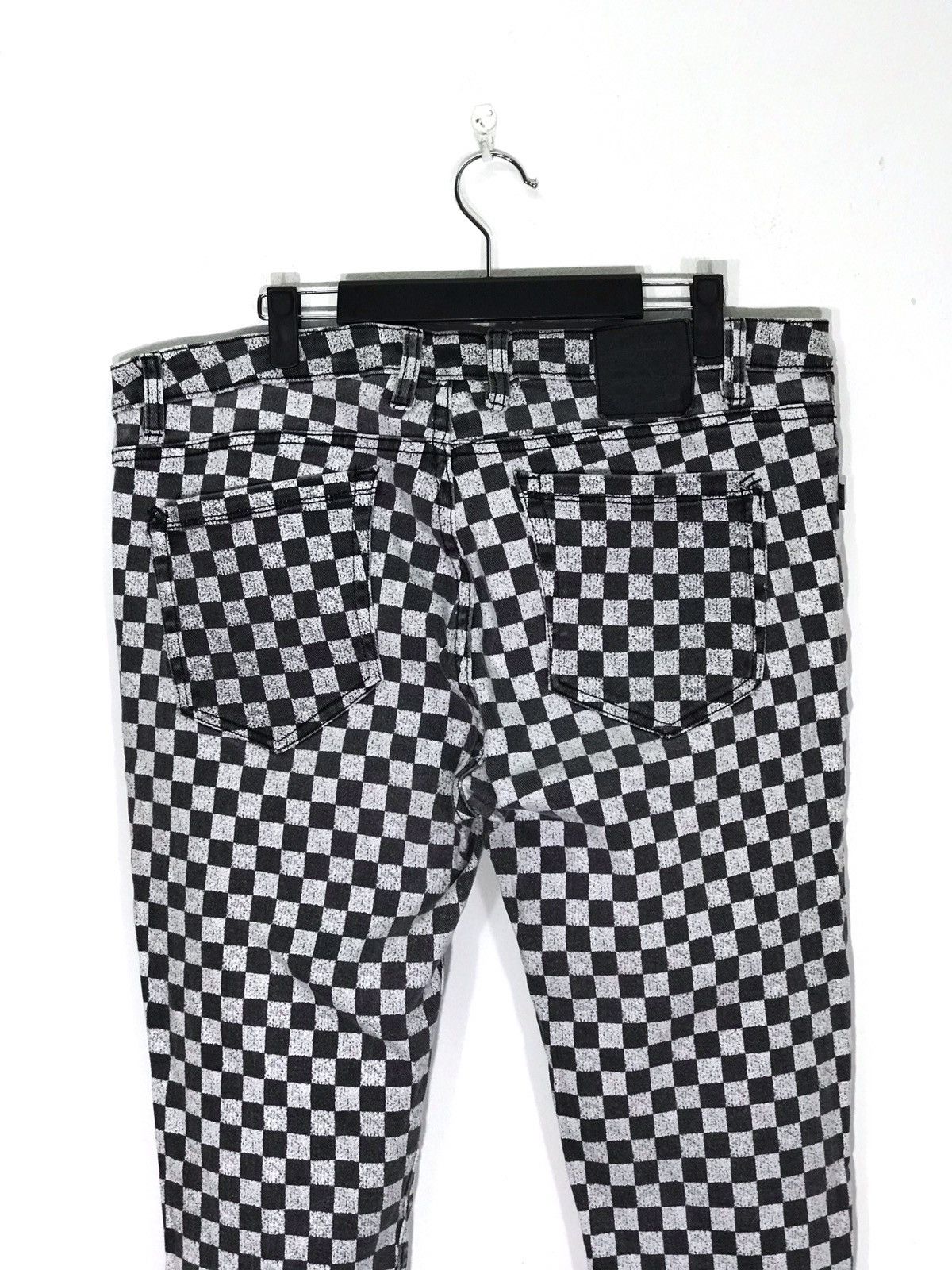 Japanese Brand Social Collision Plaid Design Stretched Skinny Jeans Size US 38 / EU 54 - 5 Thumbnail