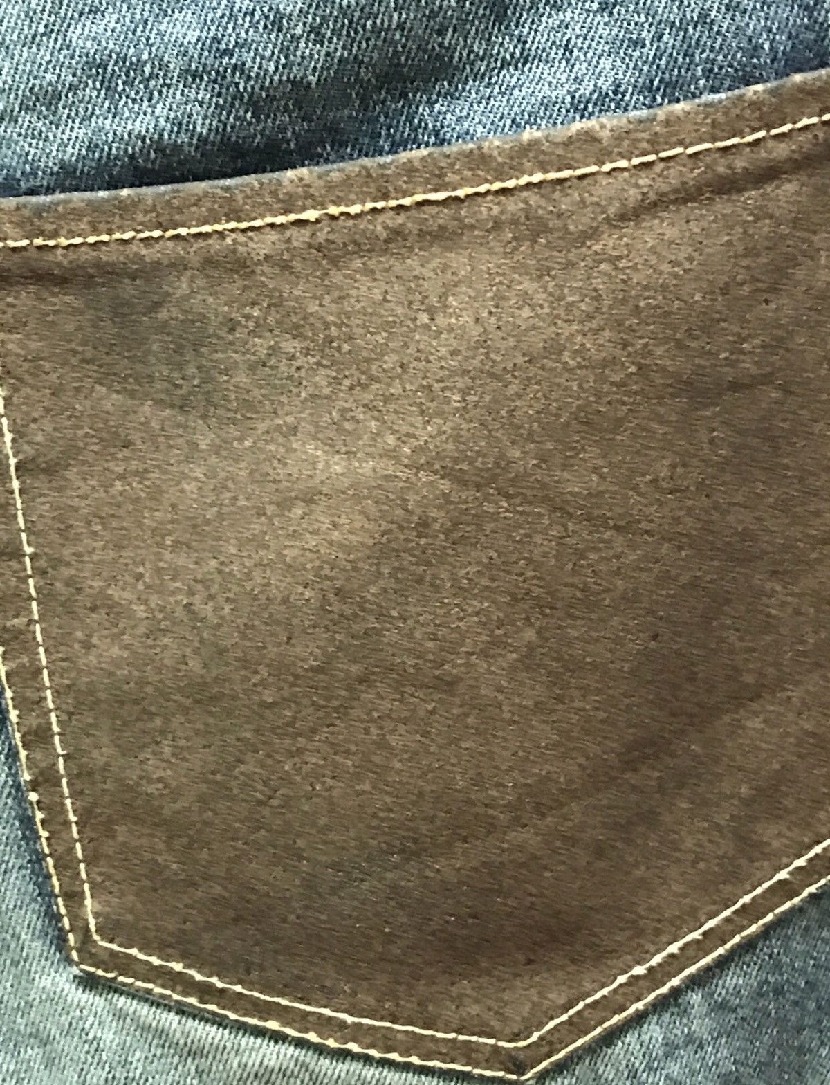 Japanese Brand Made In Japan Standard Leather Patchwork Pocket Denim Jeans Size US 32 / EU 48 - 4 Thumbnail