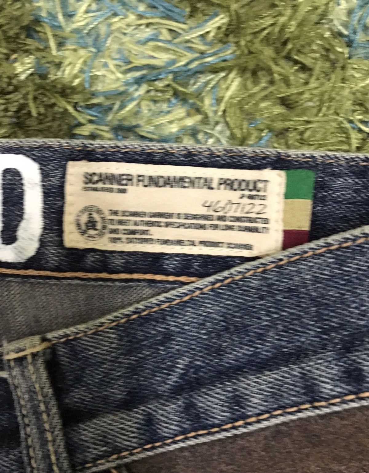 Japanese Brand Made In Japan Standard Leather Patchwork Pocket Denim Jeans Size US 32 / EU 48 - 6 Thumbnail