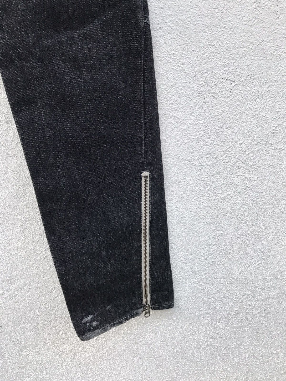 Japanese Brand BURRO Zipper Bikers Denim Jeans Size US 31 - 12 Thumbnail