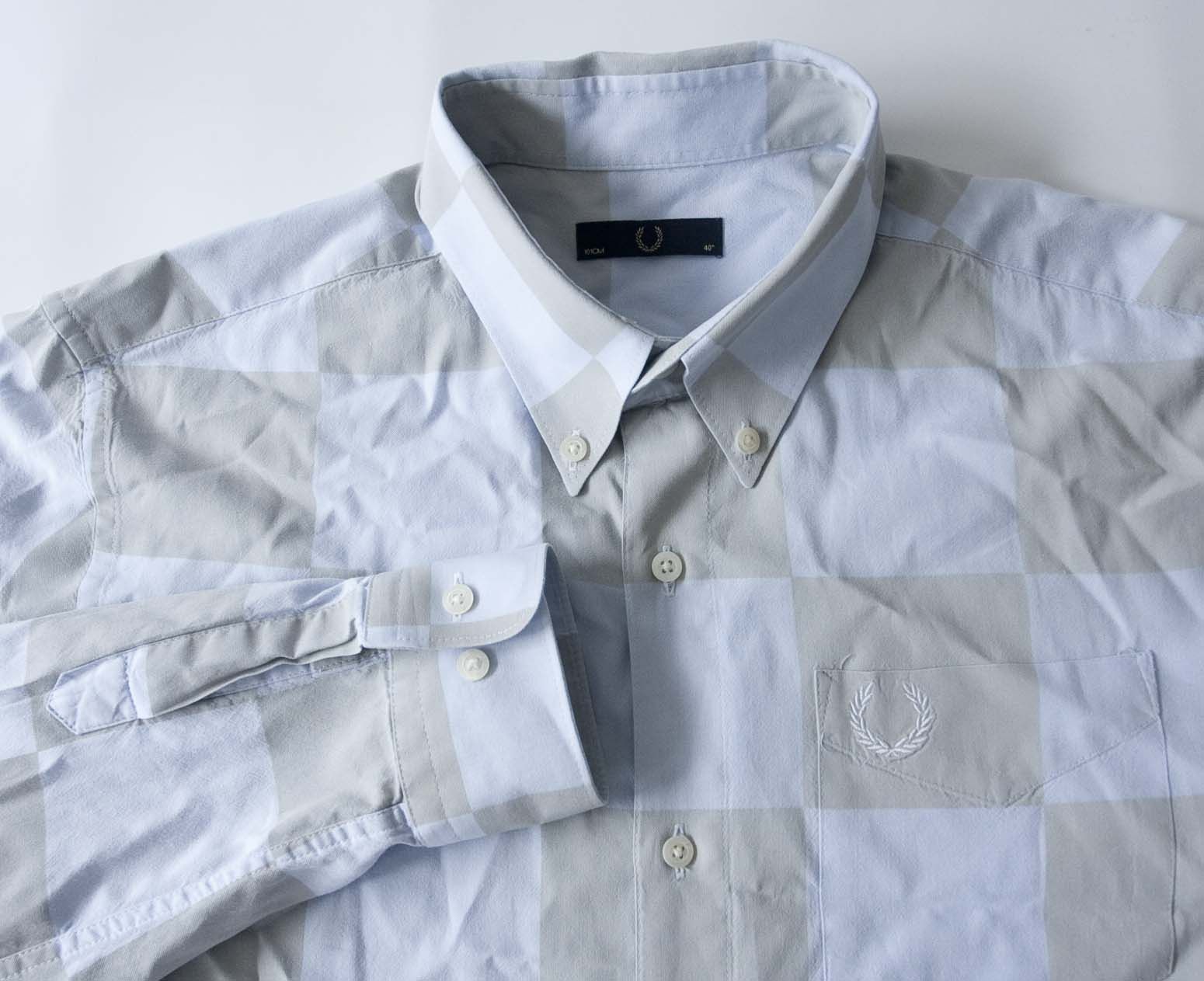 Fred Perry * Fred Perry Shirt Plaid Size 40 Size 40R - 2 Thumbnail