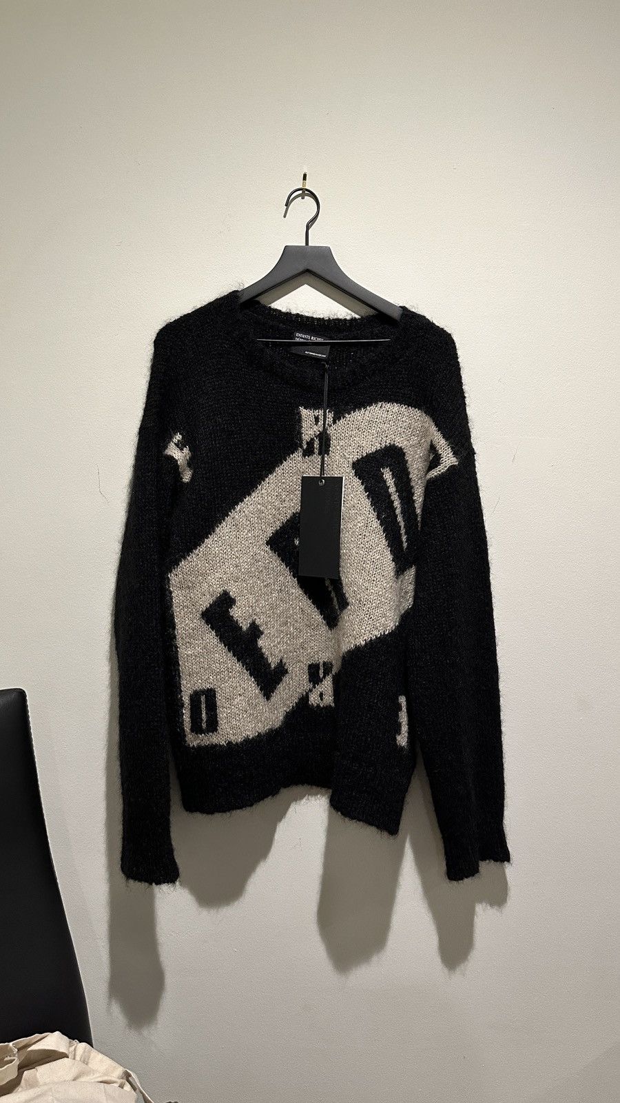 Enfants Riches Deprimes ERD Mohair Wool TV Logo Knit Sweater Size US M / EU 48-50 / 2 - 2 Thumbnail
