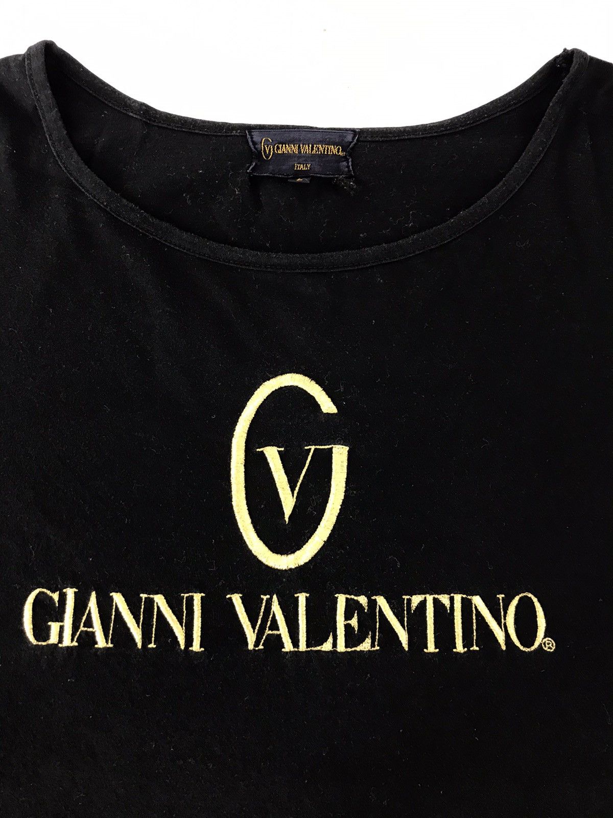 Gianni Valentino × Valentino × Vintage Vintage Gianni Valentino Italy Longsleeve Tee Logo Size M / US 6-8 / IT 42-44 - 2 Thumbnail