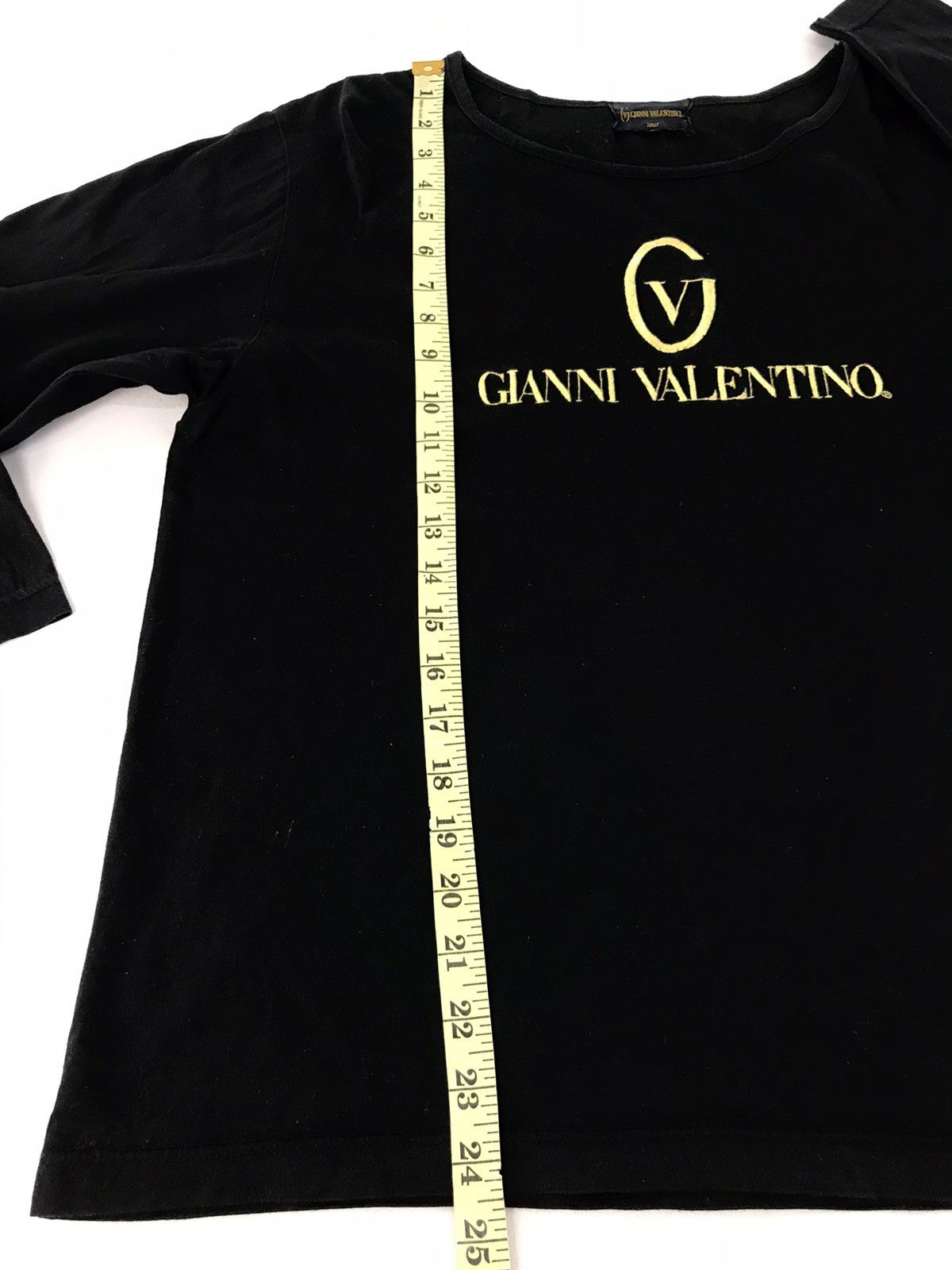 Gianni Valentino × Valentino × Vintage Vintage Gianni Valentino Italy Longsleeve Tee Logo Size M / US 6-8 / IT 42-44 - 8 Thumbnail