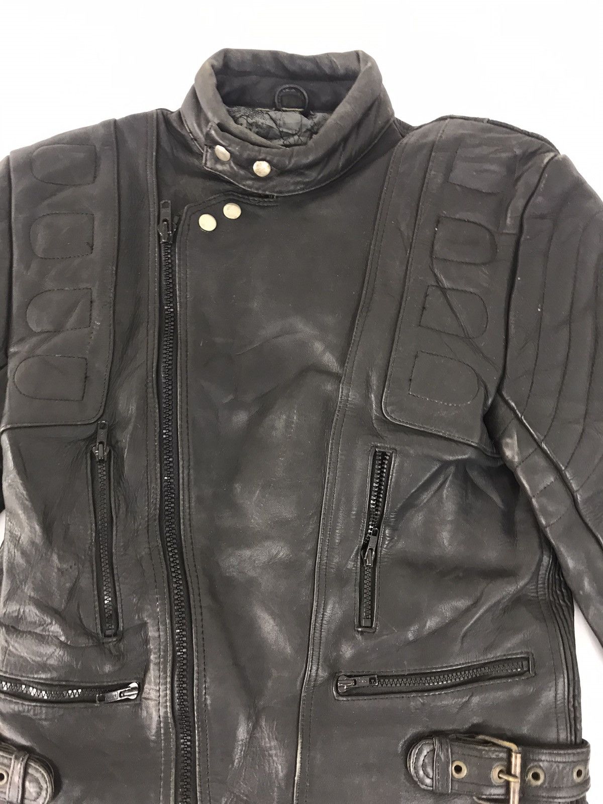 Vintage Kayatsu Brand Biker Punk Genuine Leather Jacket Size US S / EU 44-46 / 1 - 3 Thumbnail