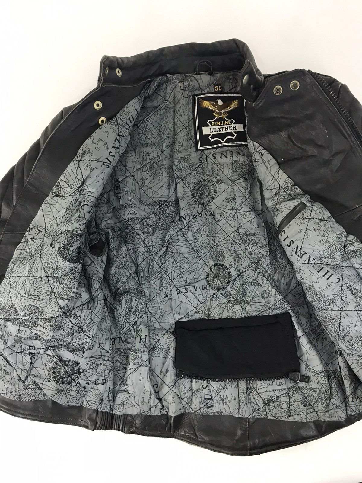 Vintage Kayatsu Brand Biker Punk Genuine Leather Jacket Size US S / EU 44-46 / 1 - 5 Thumbnail