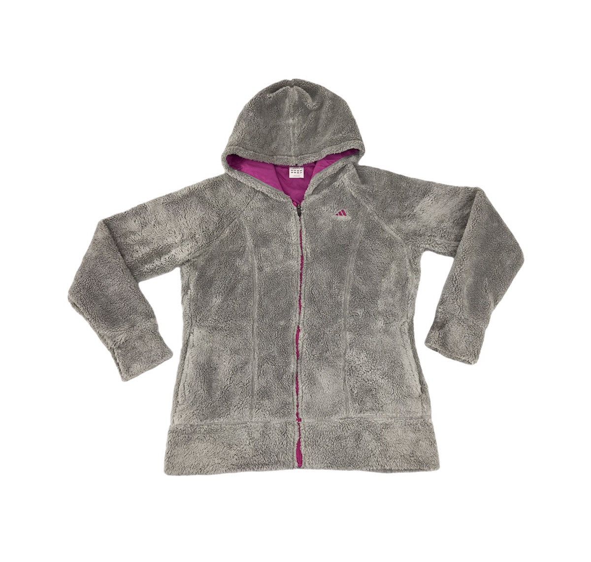 Adidas Adidas Fluffy Fleece Hoodies Jacket Winterwear Ski Size M / US 6-8 / IT 42-44 - 1 Thumbnail