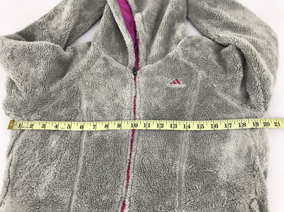 Adidas Adidas Fluffy Fleece Hoodies Jacket Winterwear Ski Size M / US 6-8 / IT 42-44 - 10 Thumbnail