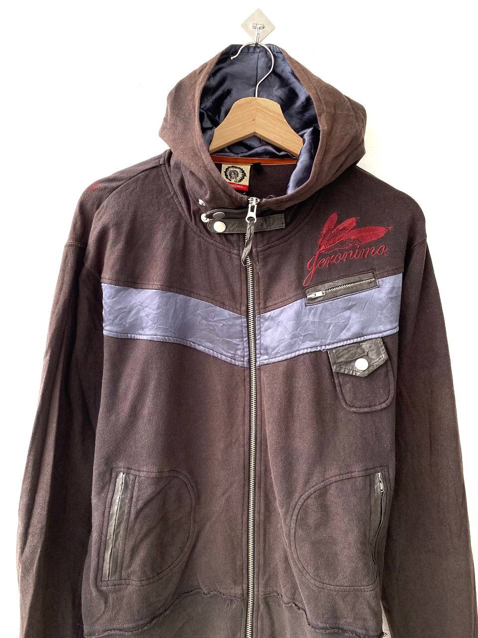 Japanese Brand Geronimo Apache Embroidered Brown Travis Scott Sweater Size US M / EU 48-50 / 2 - 2 Thumbnail