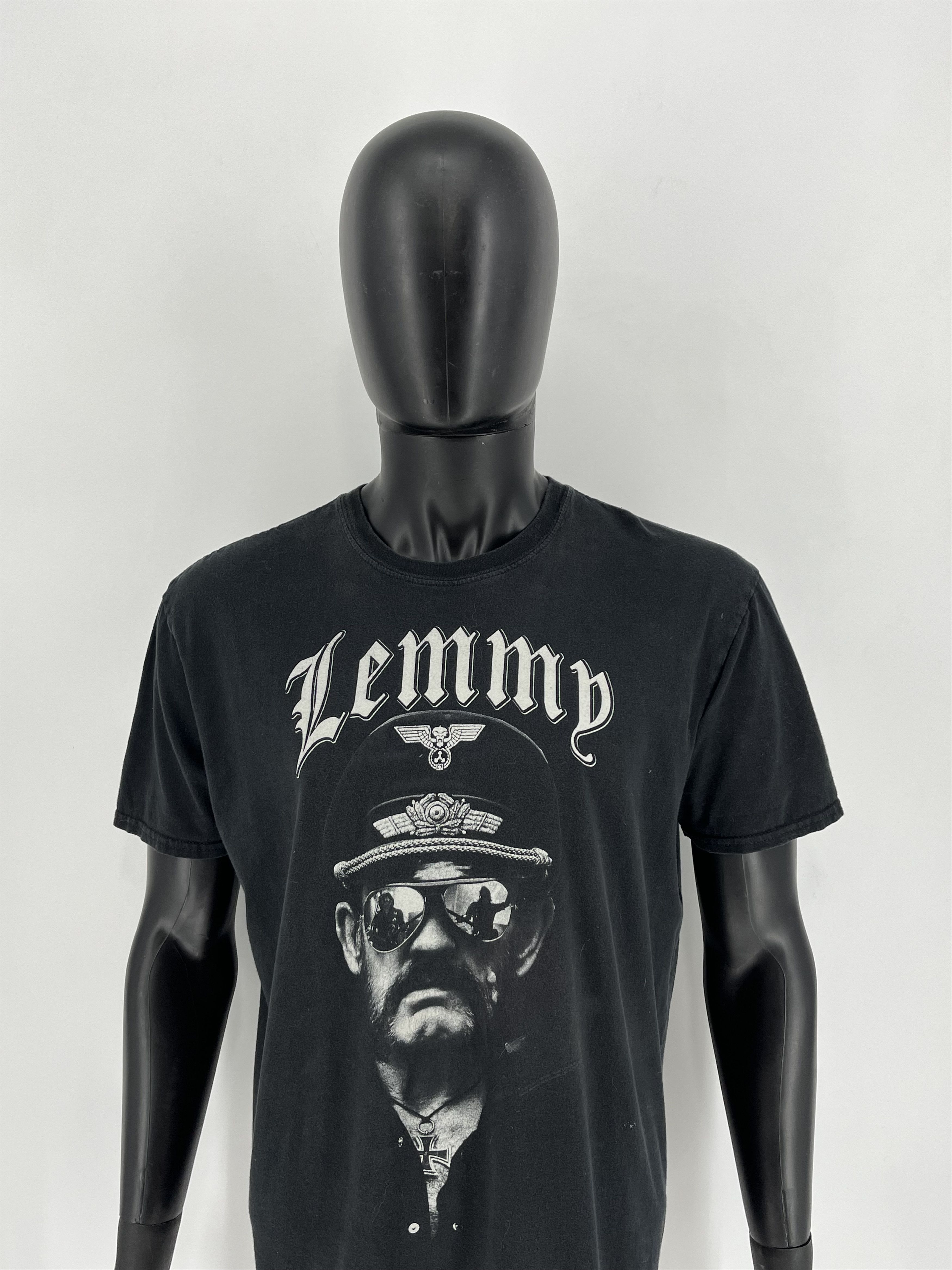 Band Tees × Vintage Vintage Y2k Lemmy Motörhead zip T-Shirt streetwear size M Size US XL / EU 56 / 4 - 1 Thumbnail