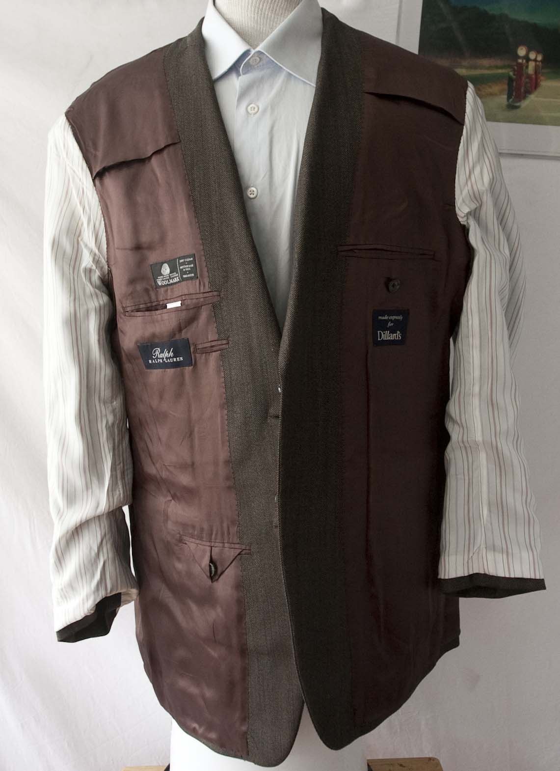Ralph Lauren Ralph Lauren Jacket Herringbone Brown Size 42L Size 42L - 7 Thumbnail