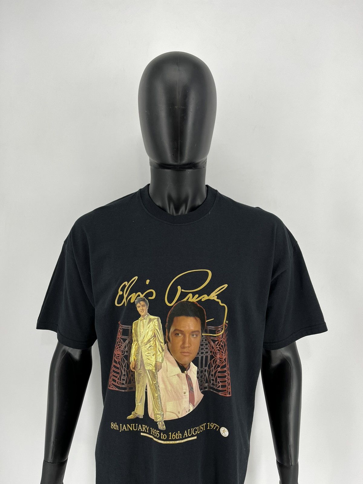 Band Tees × Vintage Vintage 90s Elvis Presley Great Elvis t-shirt 2004 L big log Size US XL / EU 56 / 4 - 1 Thumbnail