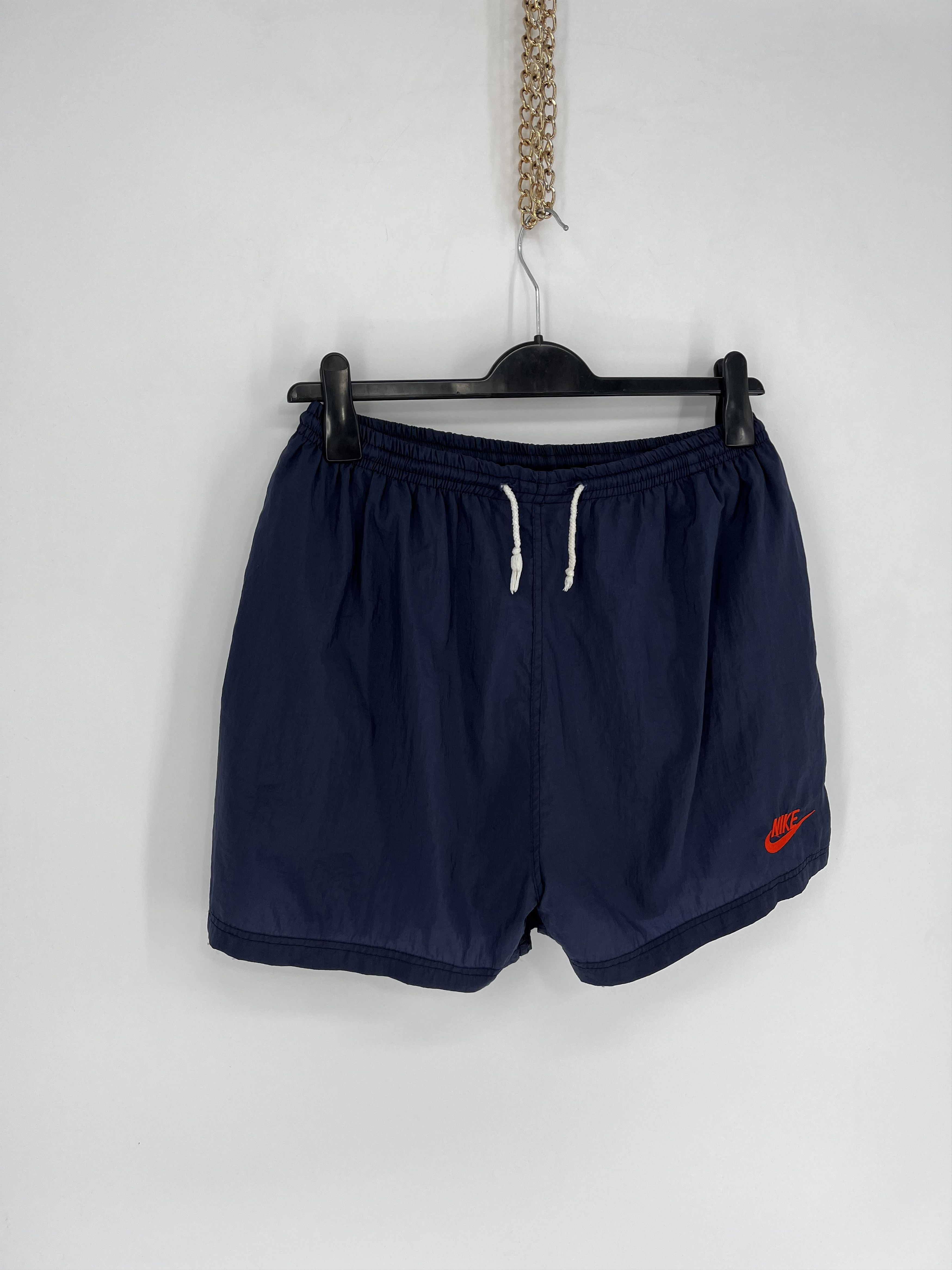 Nike × Vintage 90s Vintage Nike Swoosh Logo Shorts Travis Style Size US 34 / EU 50 - 2 Thumbnail