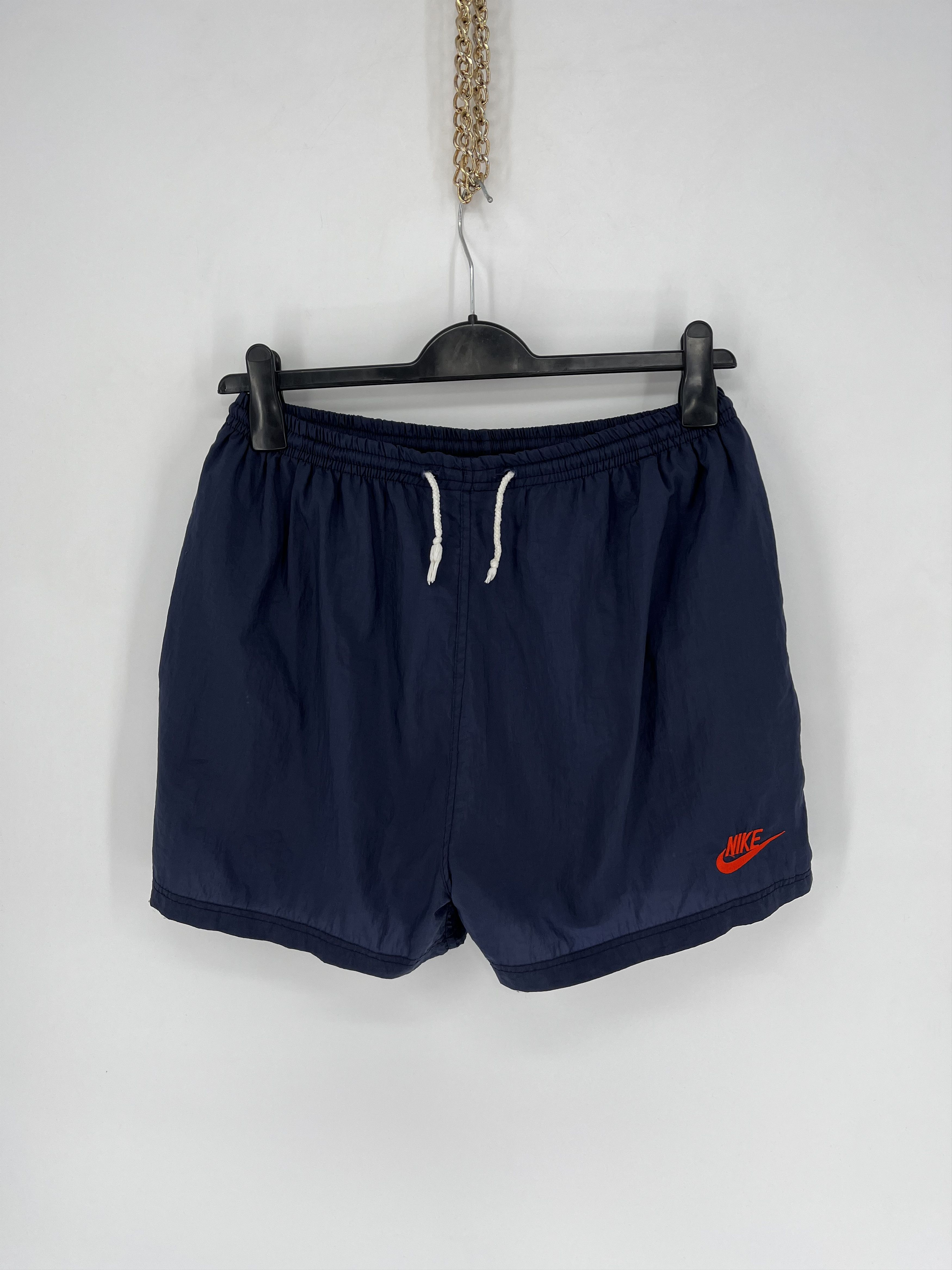 Nike × Vintage 90s Vintage Nike Swoosh Logo Shorts Travis Style Size US 34 / EU 50 - 1 Thumbnail