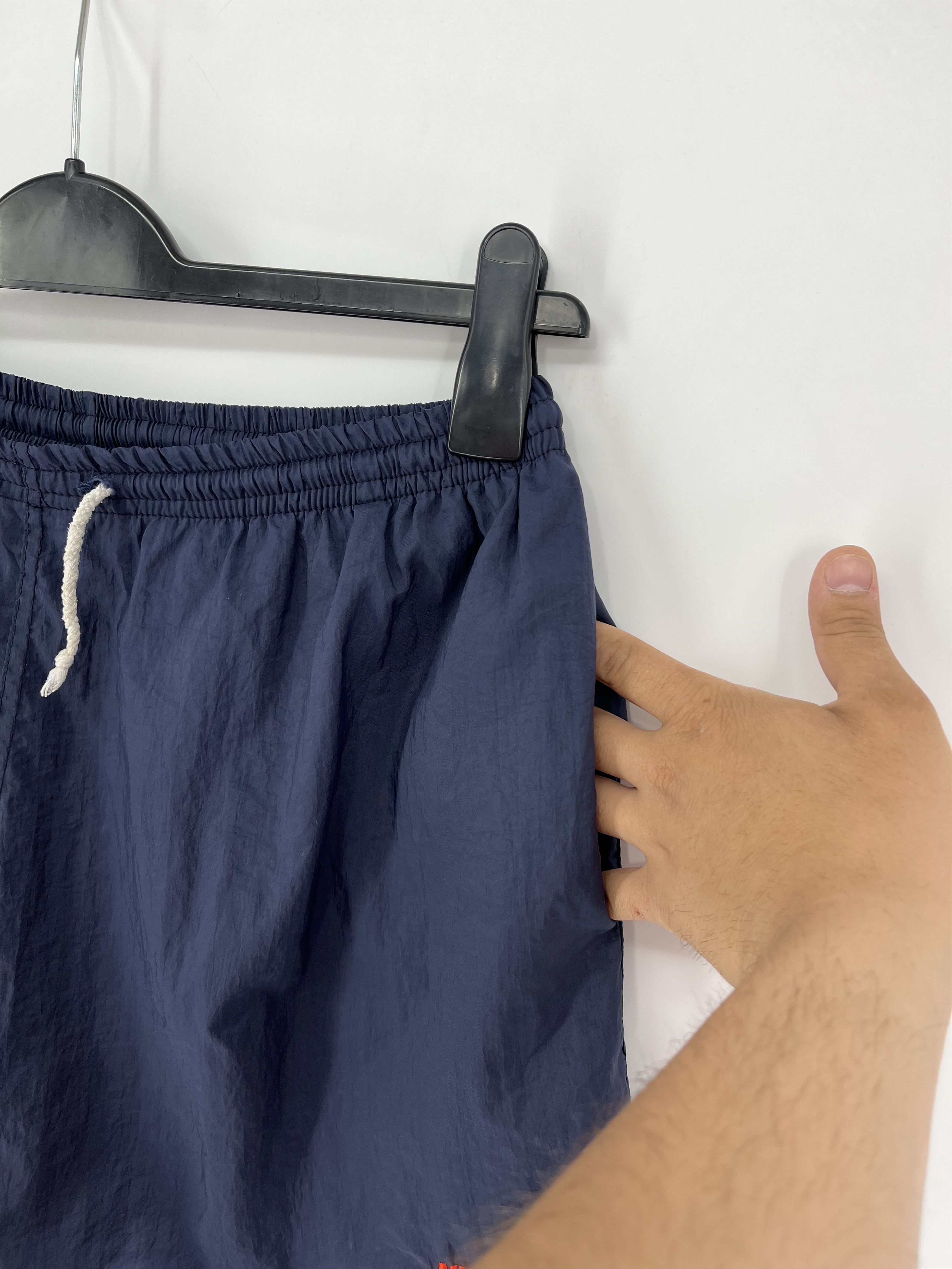 Nike × Vintage 90s Vintage Nike Swoosh Logo Shorts Travis Style Size US 34 / EU 50 - 8 Thumbnail
