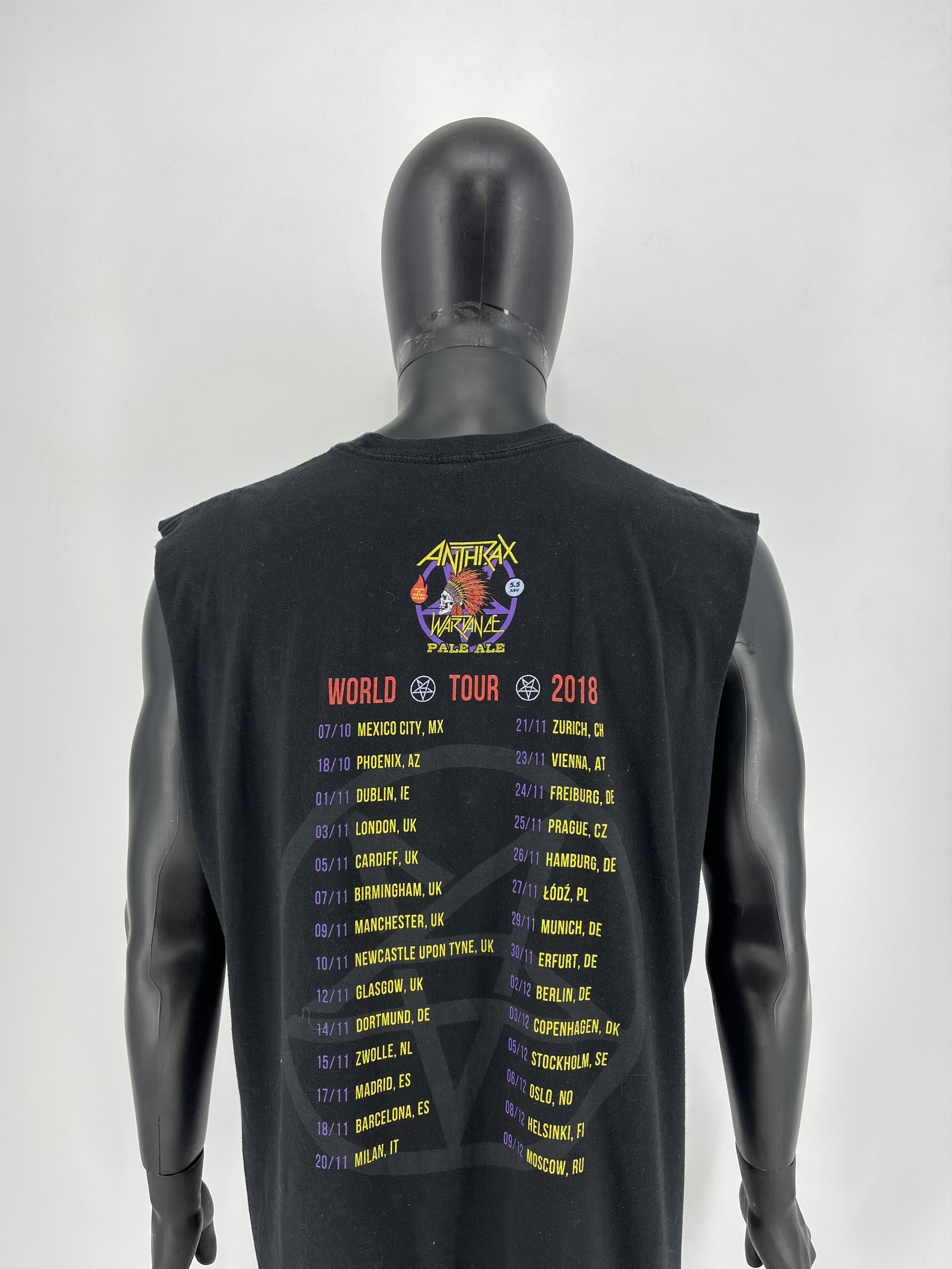 Band Tees × Vintage Vintage Y2K Anthrax 2018 Tour Tee size XL Streetwear style Size US XL / EU 56 / 4 - 7 Thumbnail