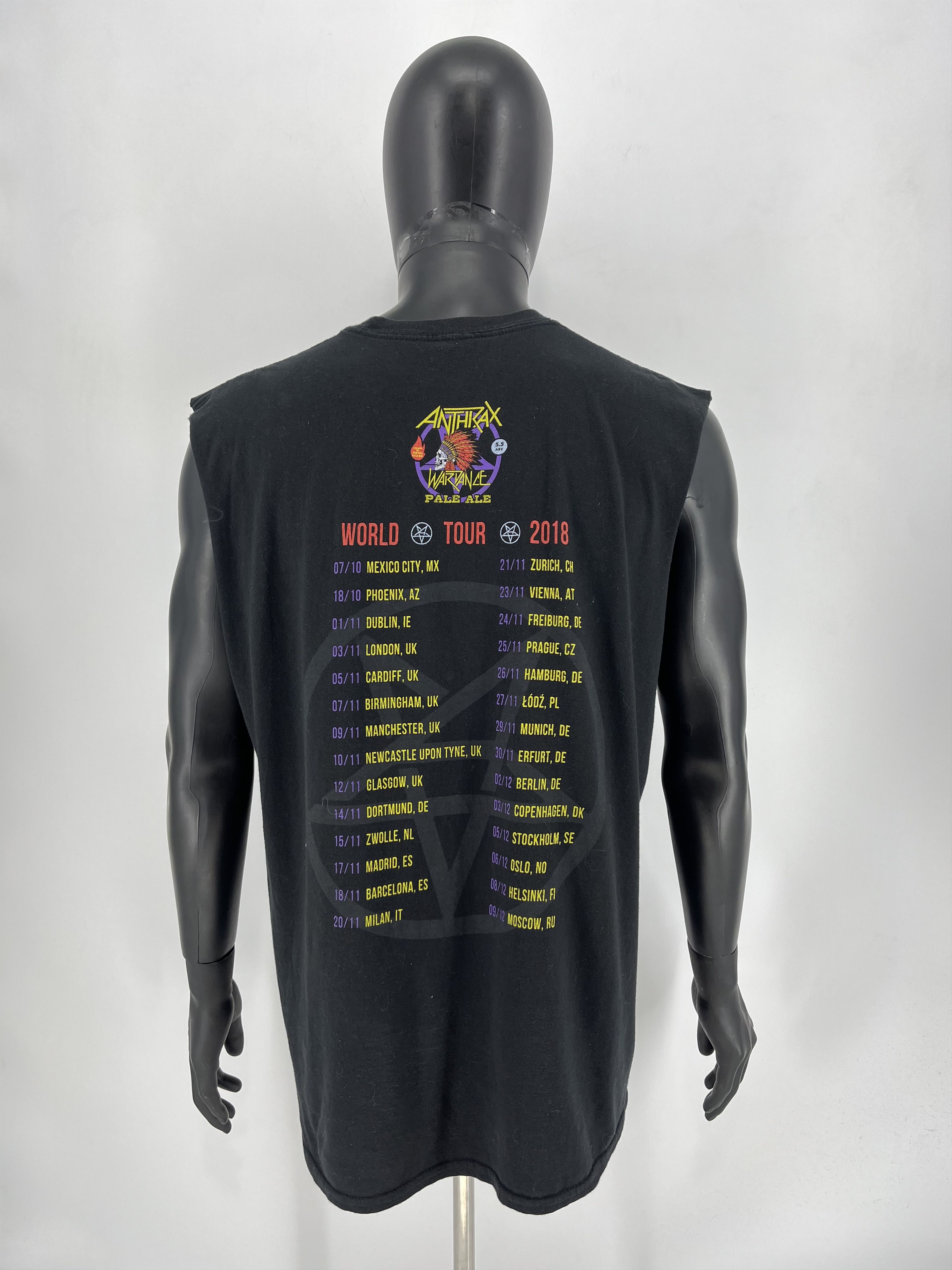 Band Tees × Vintage Vintage Y2K Anthrax 2018 Tour Tee size XL Streetwear style Size US XL / EU 56 / 4 - 6 Thumbnail