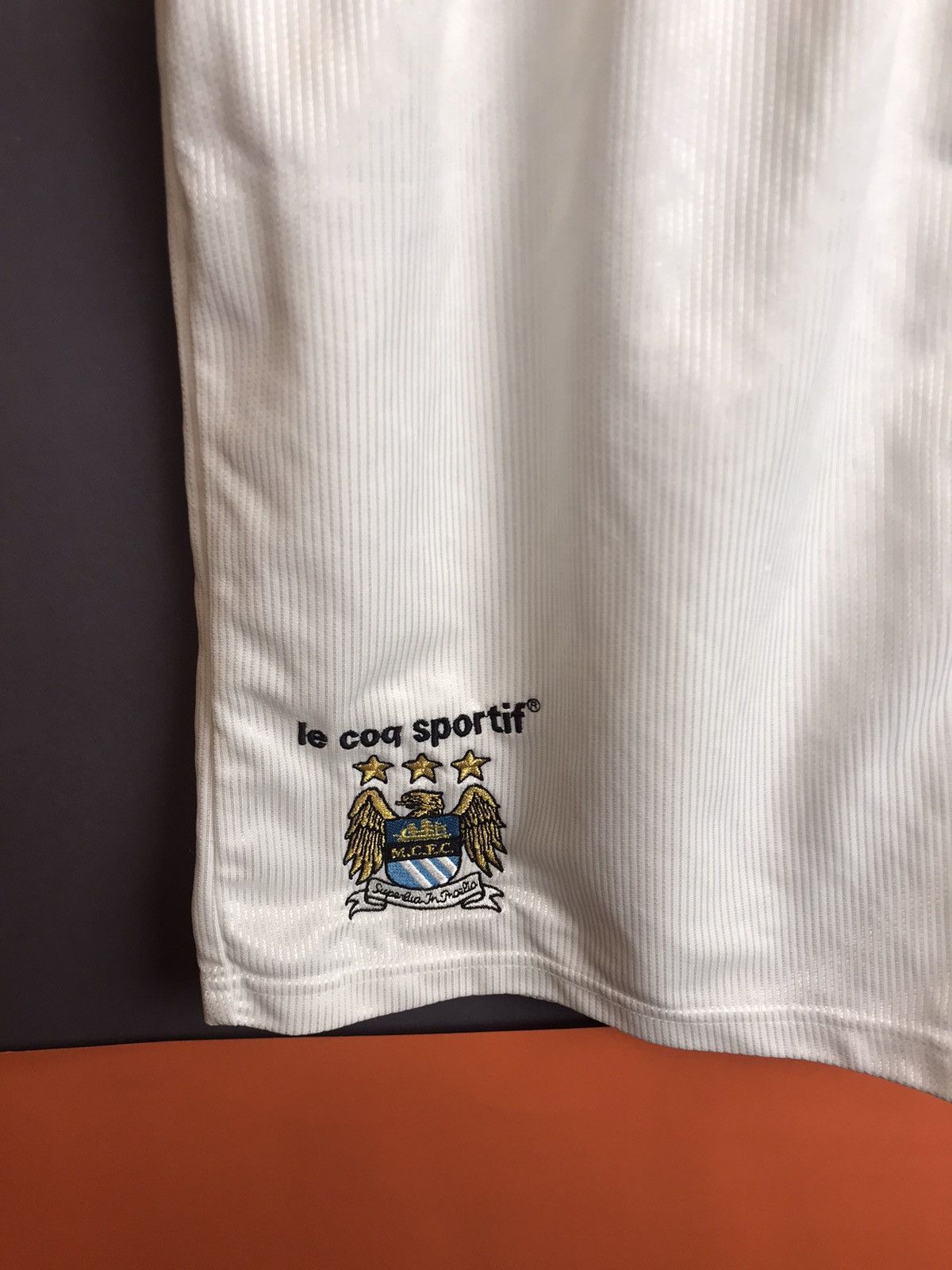 Le Coq Sportif × Vintage Vintage Manchester City shorts vintage le coq sportif Size US 33 - 3 Thumbnail