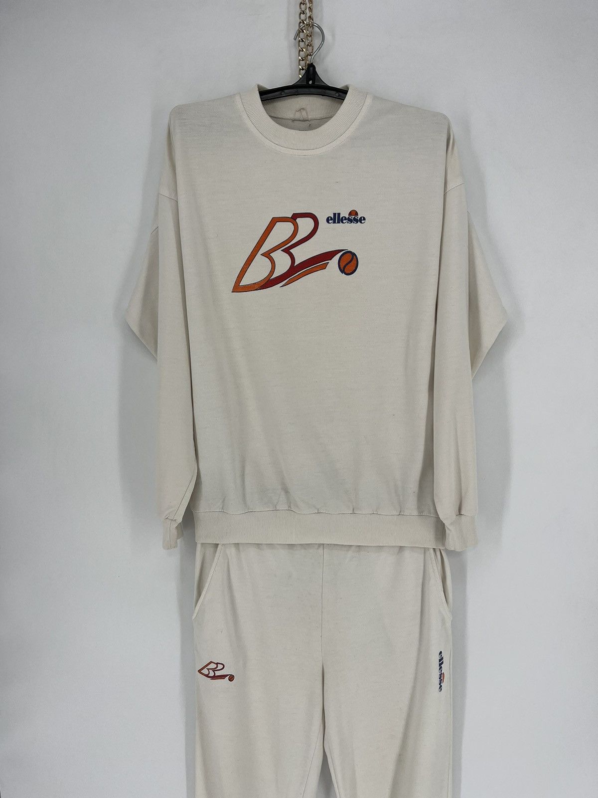 Ellesse 90s Vintage ellesse Sport Track Suit Sweatshirt + Pants Size US S / EU 44-46 / 1 - 1 Thumbnail