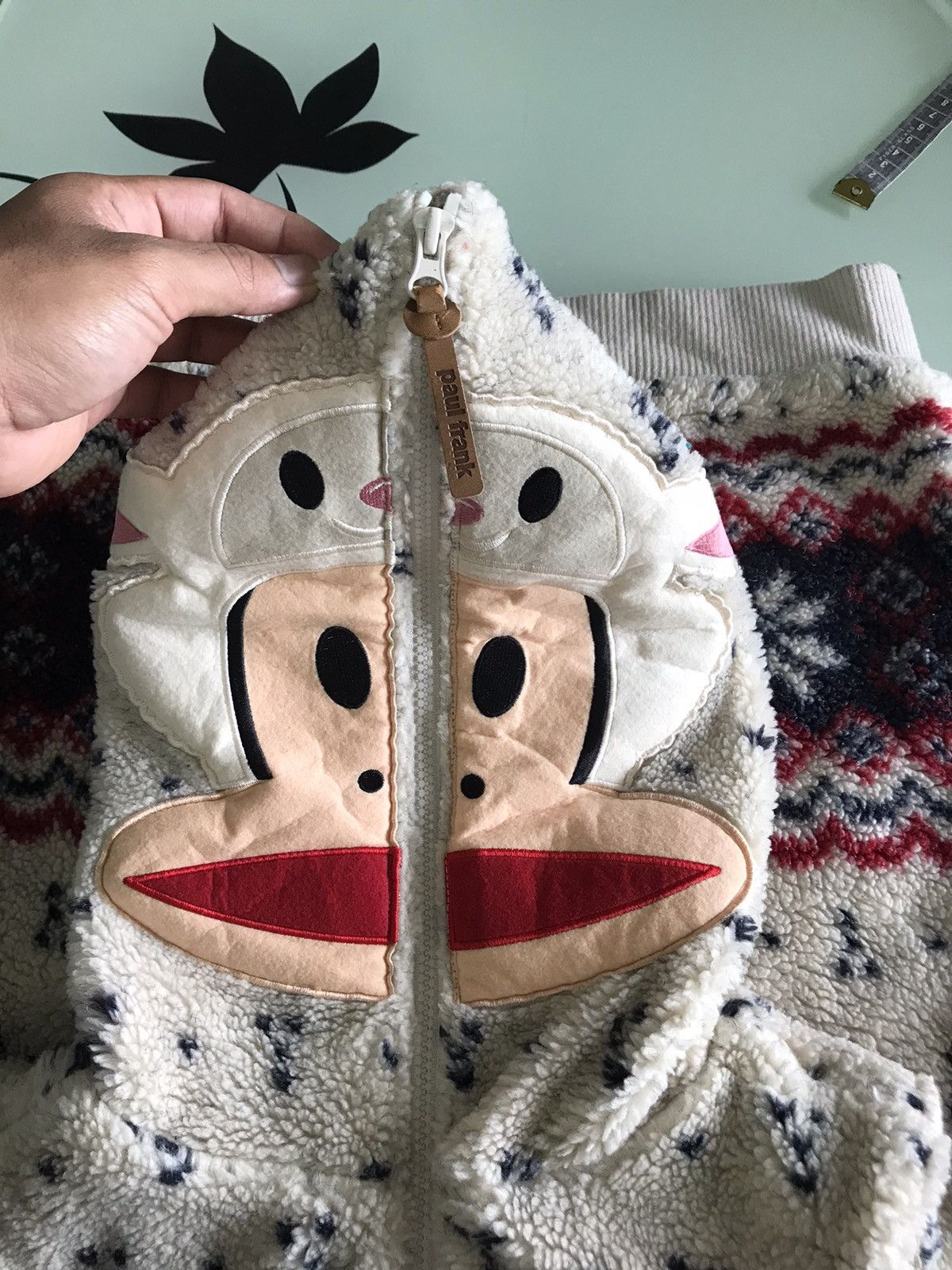 Japanese Brand Vintage Paul Frank Printed Fleece Full Zip Vest Jacket Size US S / EU 44-46 / 1 - 15 Thumbnail