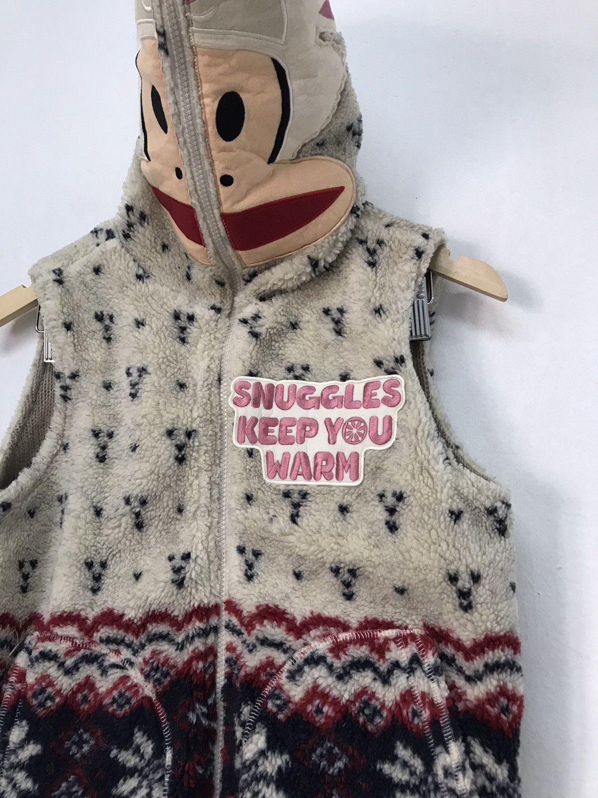 Japanese Brand Vintage Paul Frank Printed Fleece Full Zip Vest Jacket Size US S / EU 44-46 / 1 - 3 Thumbnail