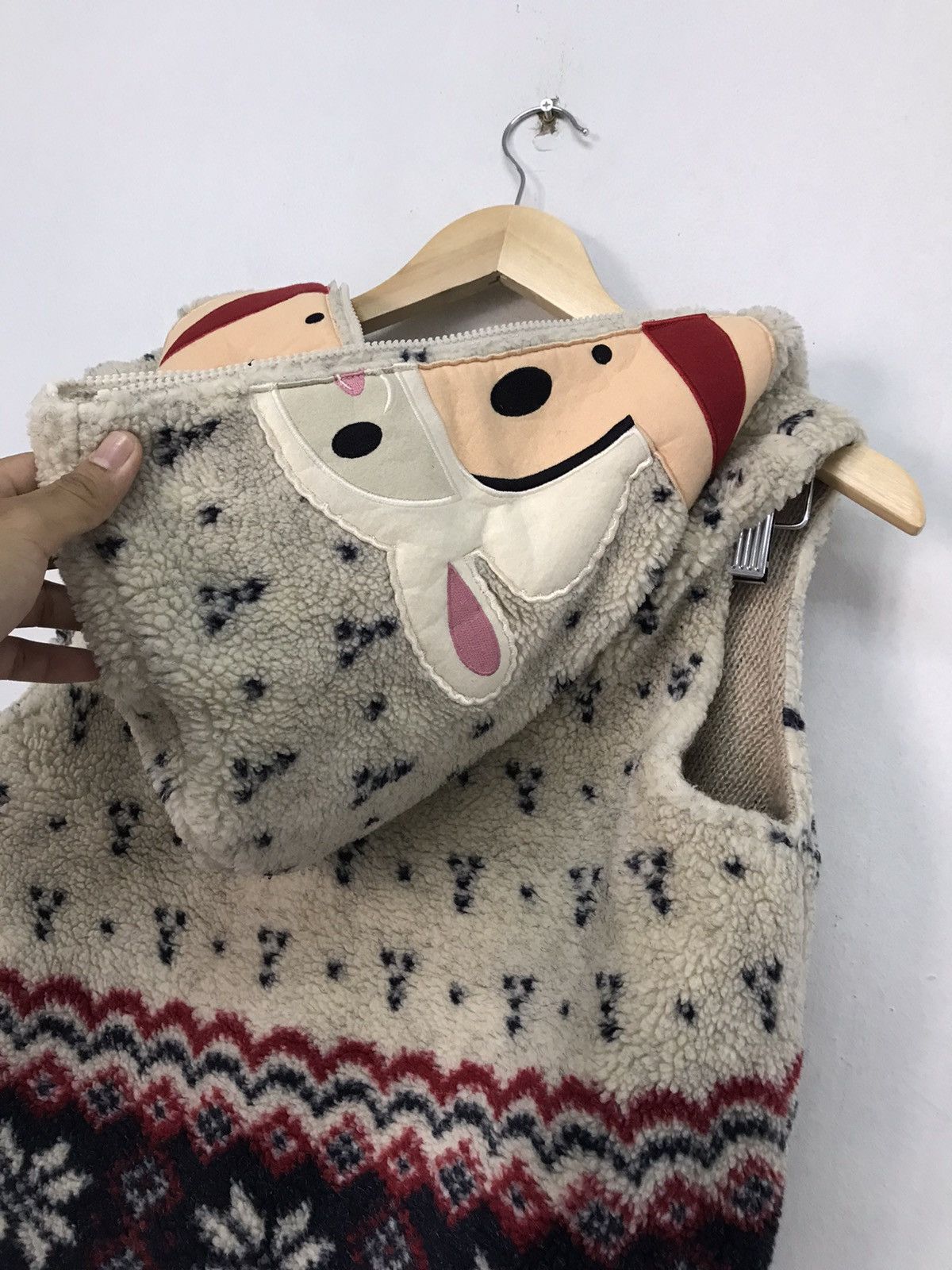 Japanese Brand Vintage Paul Frank Printed Fleece Full Zip Vest Jacket Size US S / EU 44-46 / 1 - 11 Thumbnail