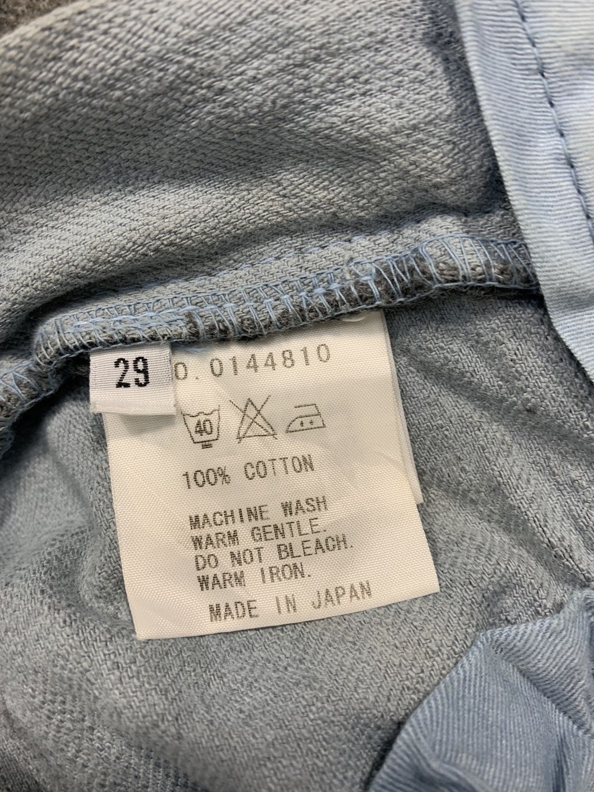 FACTOTUM Rare Design 90s Factotum Distress Indigo Denim Straight Cut Size US 29 - 9 Thumbnail