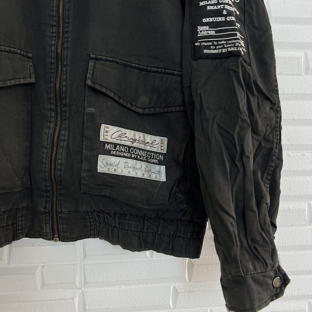 Japanese Brand VINTAGE BOMBER JACKET MILANO CONNECTION BY TAKA-Q Size US L / EU 52-54 / 3 - 5 Thumbnail