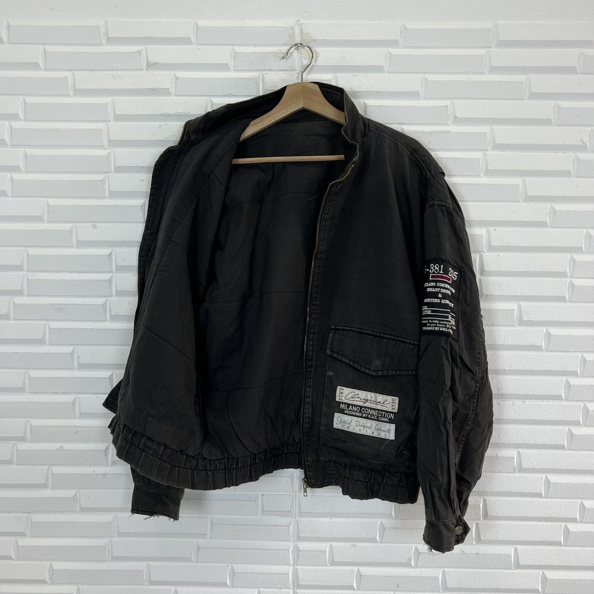 Japanese Brand VINTAGE BOMBER JACKET MILANO CONNECTION BY TAKA-Q Size US L / EU 52-54 / 3 - 10 Thumbnail