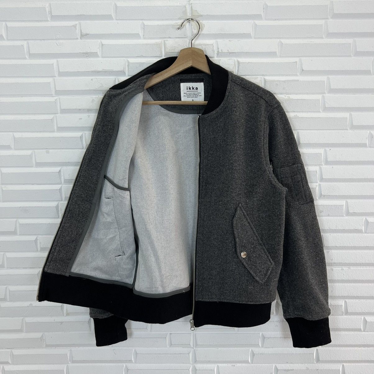 Japanese Brand VINTAGE BOMBER JACKET IKKA INSPIRED BY ISSEY MIYAKE Size US M / EU 48-50 / 2 - 10 Thumbnail