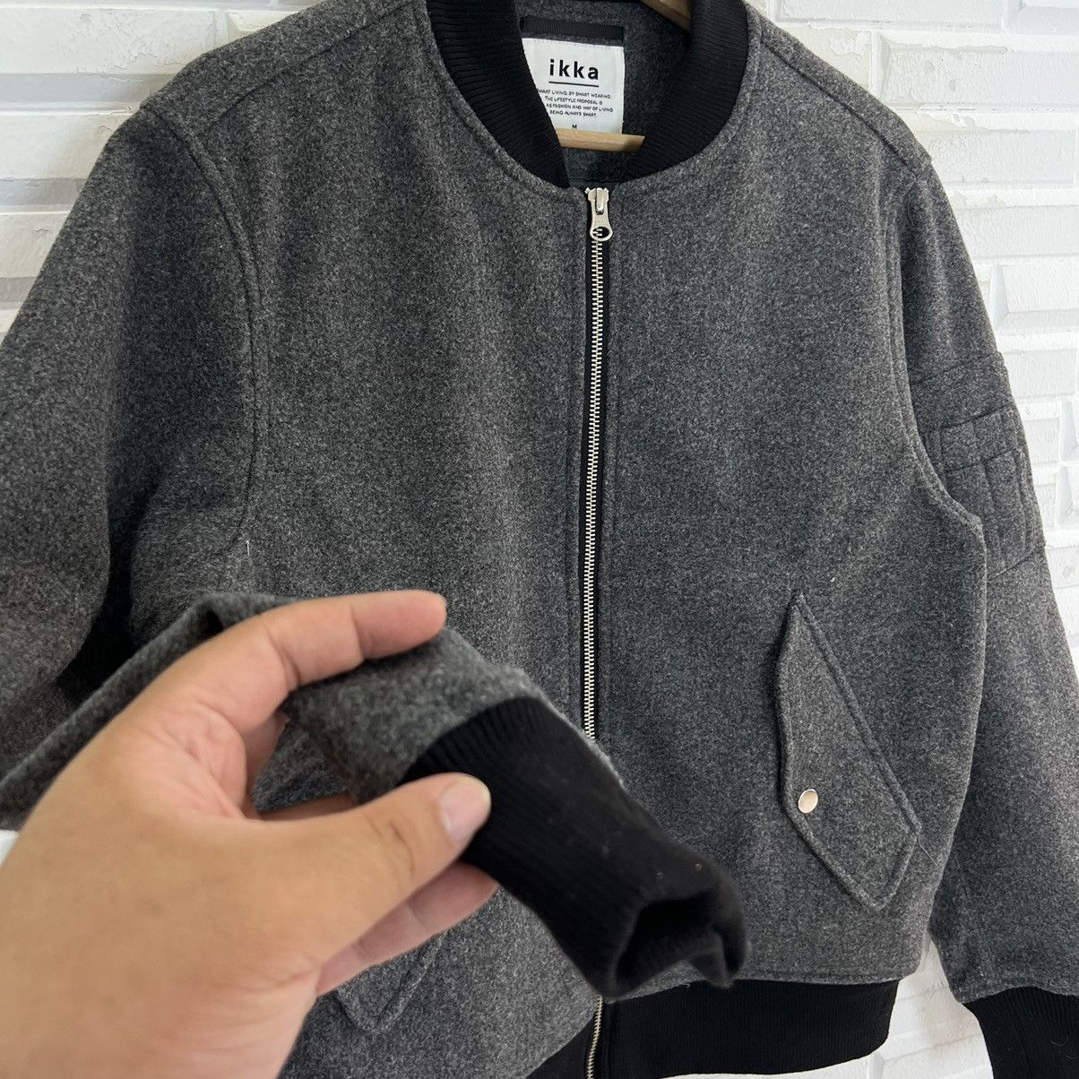 Japanese Brand VINTAGE BOMBER JACKET IKKA INSPIRED BY ISSEY MIYAKE Size US M / EU 48-50 / 2 - 7 Thumbnail
