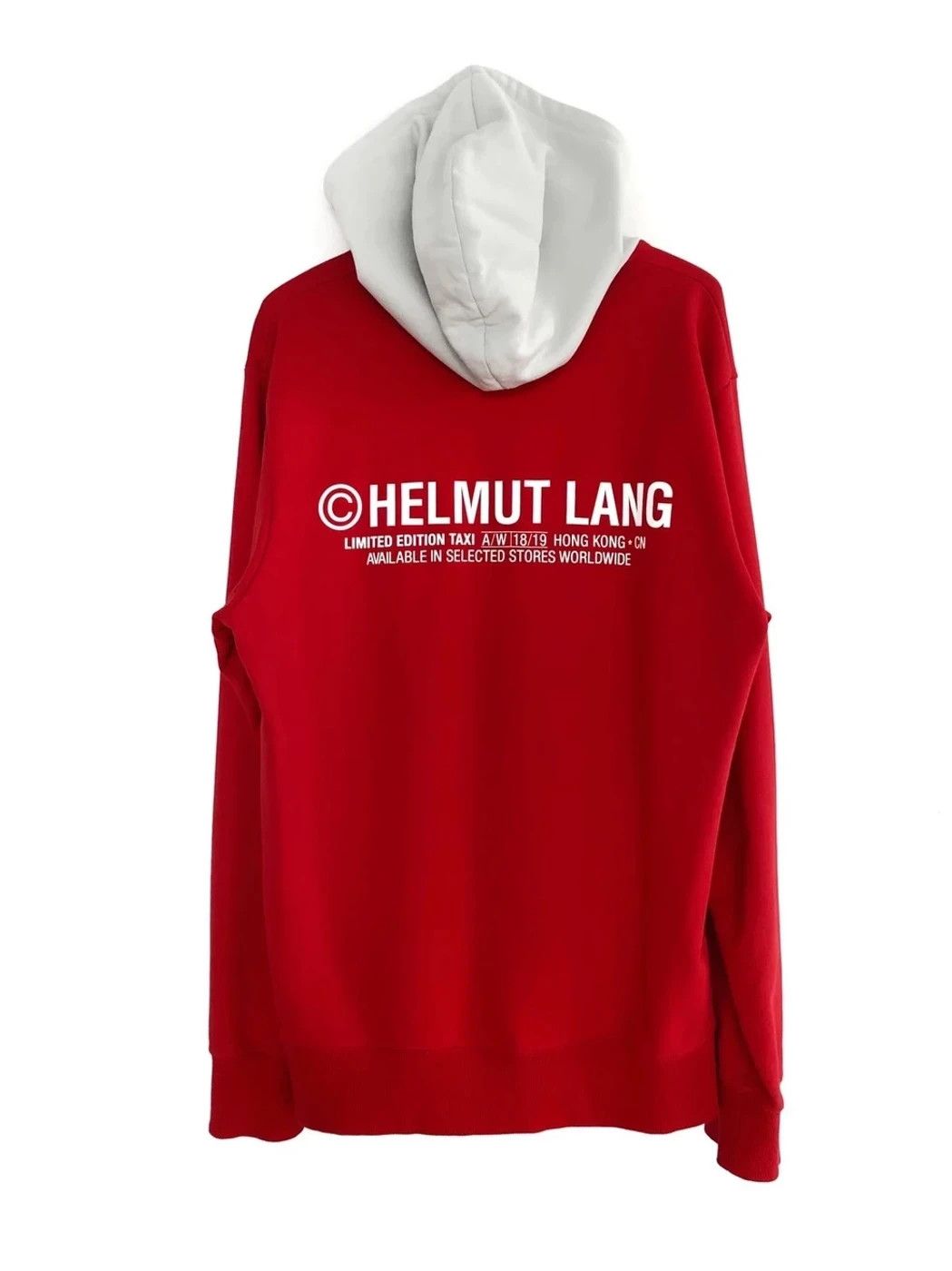 Helmut Lang ⚡️QUICK SALE⚡️ Helmut Lang Red Taxi Logo Hoodie Size US M / EU 48-50 / 2 - 1 Thumbnail