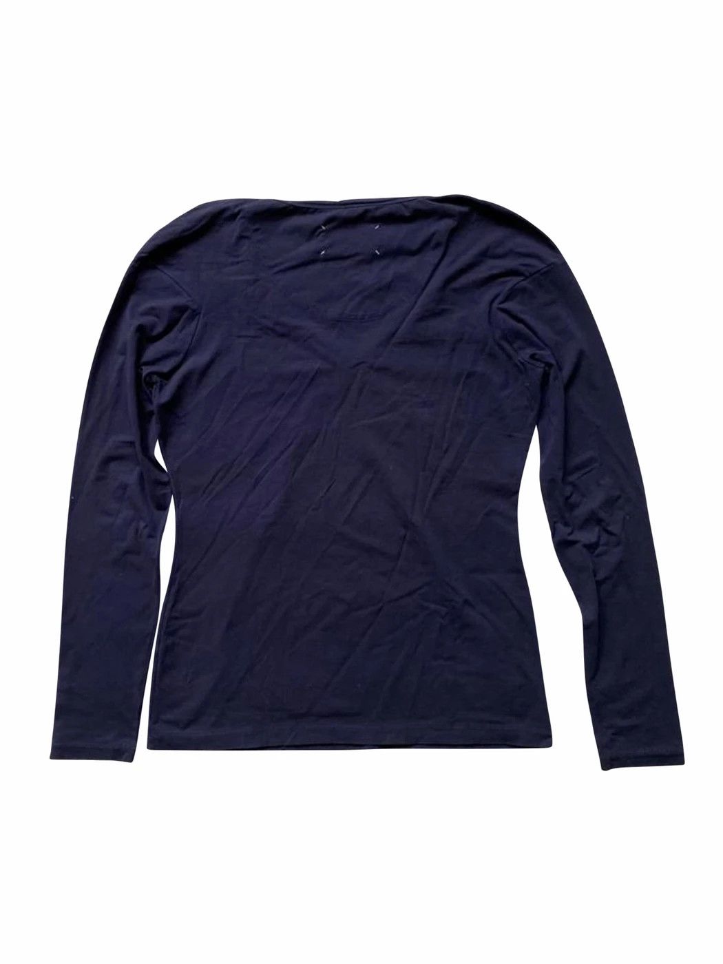 Maison Margiela ⚡️QUICK SALE⚡️2009 Maison Margiela Navy Long Sleeve Tshirt Size M / US 6-8 / IT 42-44 - 2 Thumbnail