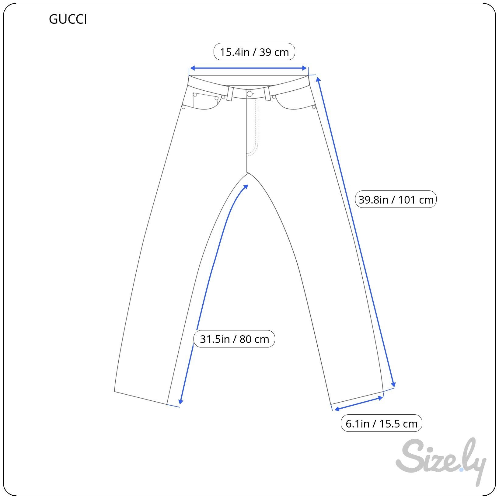 Gucci ⚡️QUICK SALE⚡️Gucci Blue Denim Jeans Size US 30 / EU 46 - 8 Thumbnail