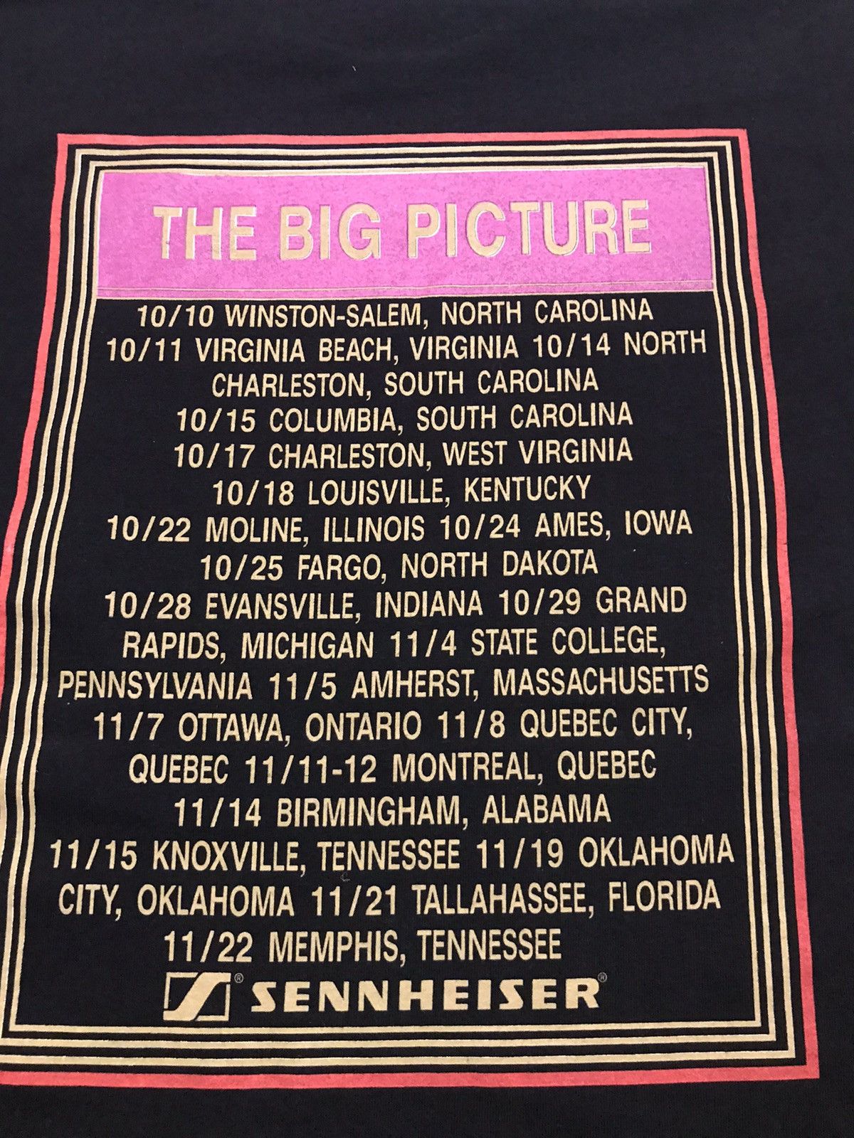 Band Tees 1997 Elton John The Big Picture tour t shirt Eric Clapton Size US L / EU 52-54 / 3 - 5 Thumbnail