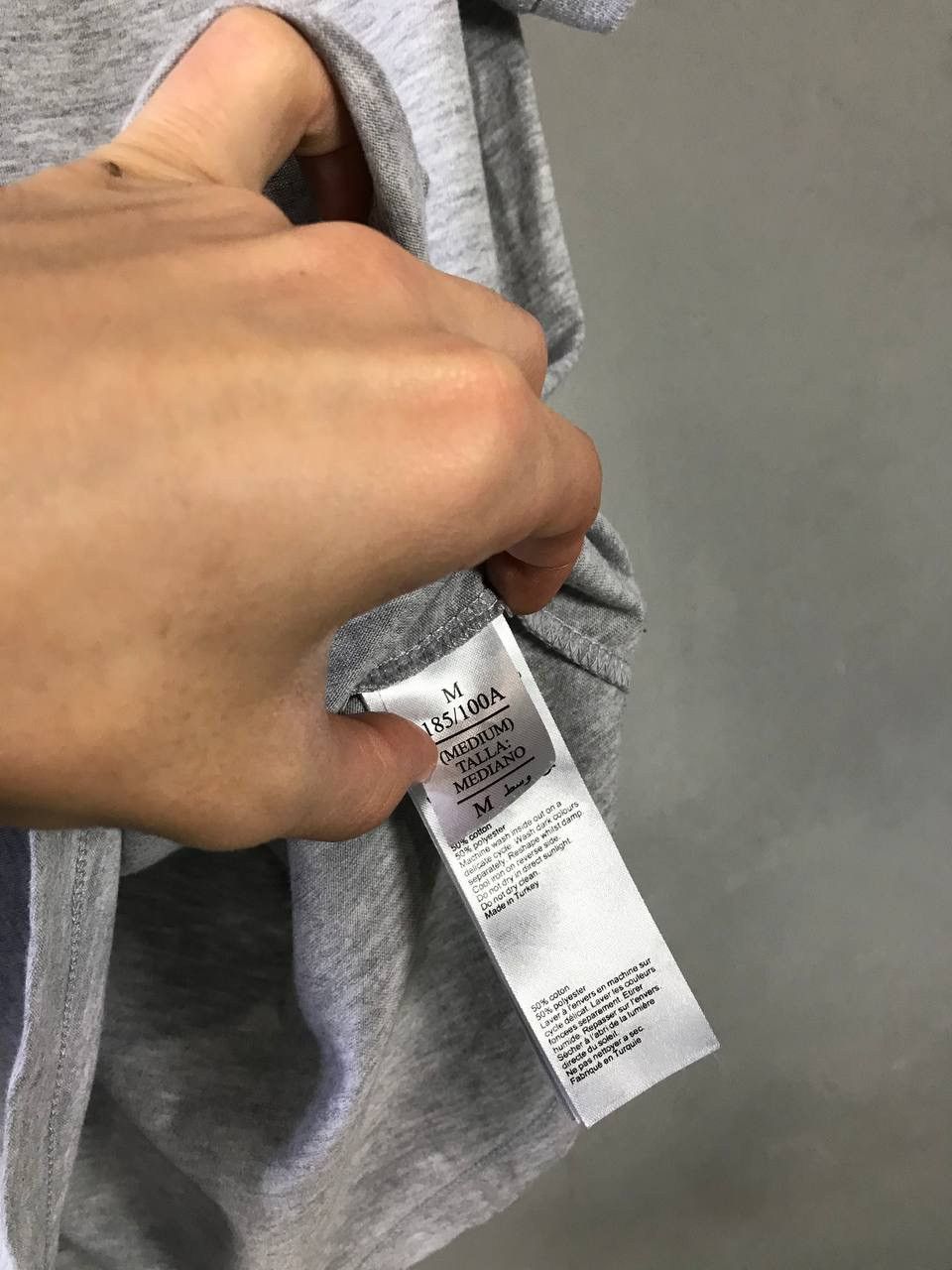 Allsaints Allsaints luxury streetwear gray polo tee Size US M / EU 48-50 / 2 - 4 Thumbnail