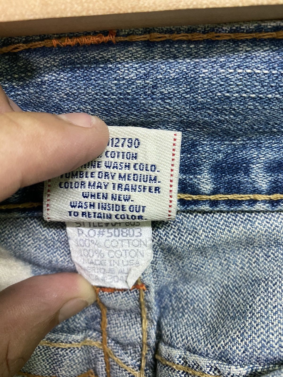 True Religion Vintage Flared TRUE RELIGION Distressed Acid Wash Denim Size US 31 - 20 Thumbnail