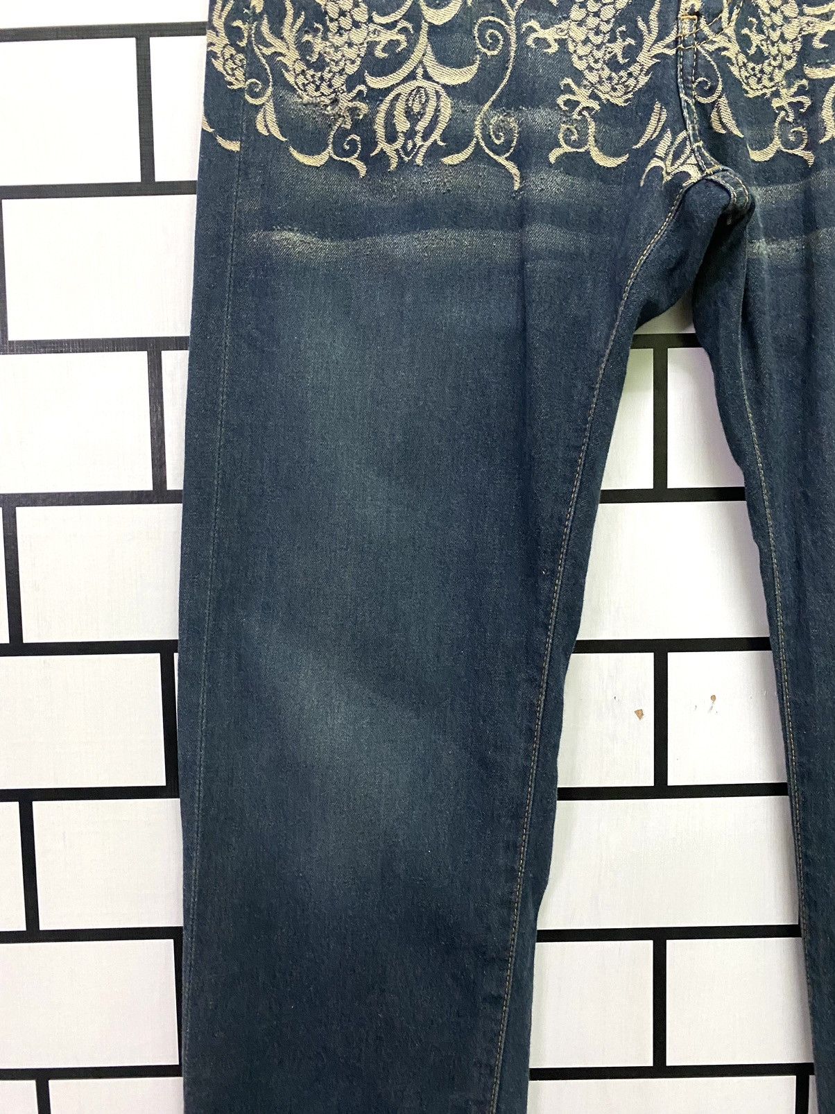 Designer × Japanese Brand Embroidered Dragon Design MASH MANIA Low Rise Light Pant Size US 30 / EU 46 - 7 Thumbnail